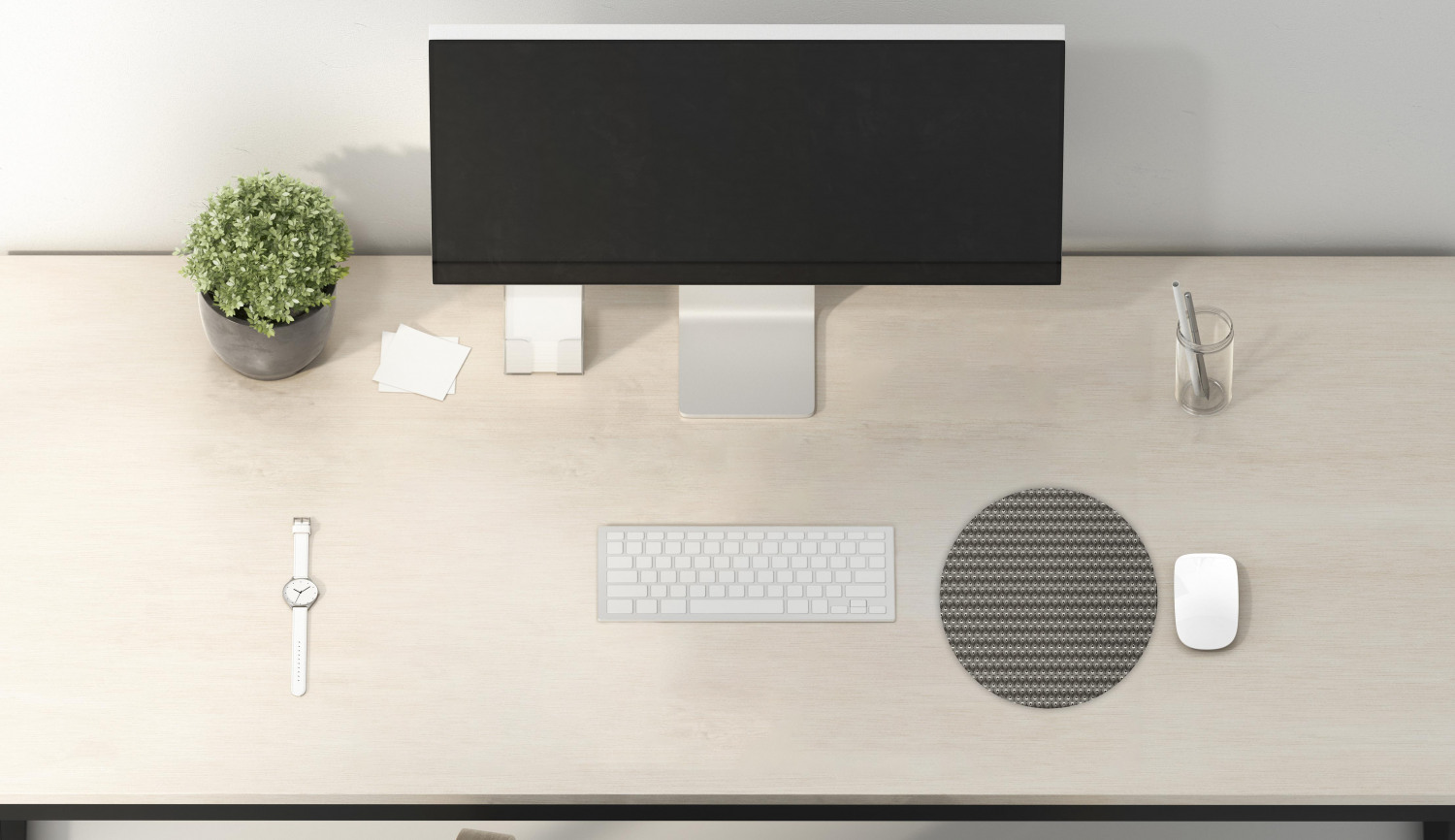 Ambesonne Geometric Theme Round Non-Slip Rubber Modern Gaming Mousepad, 8" - Picture 11 of 111