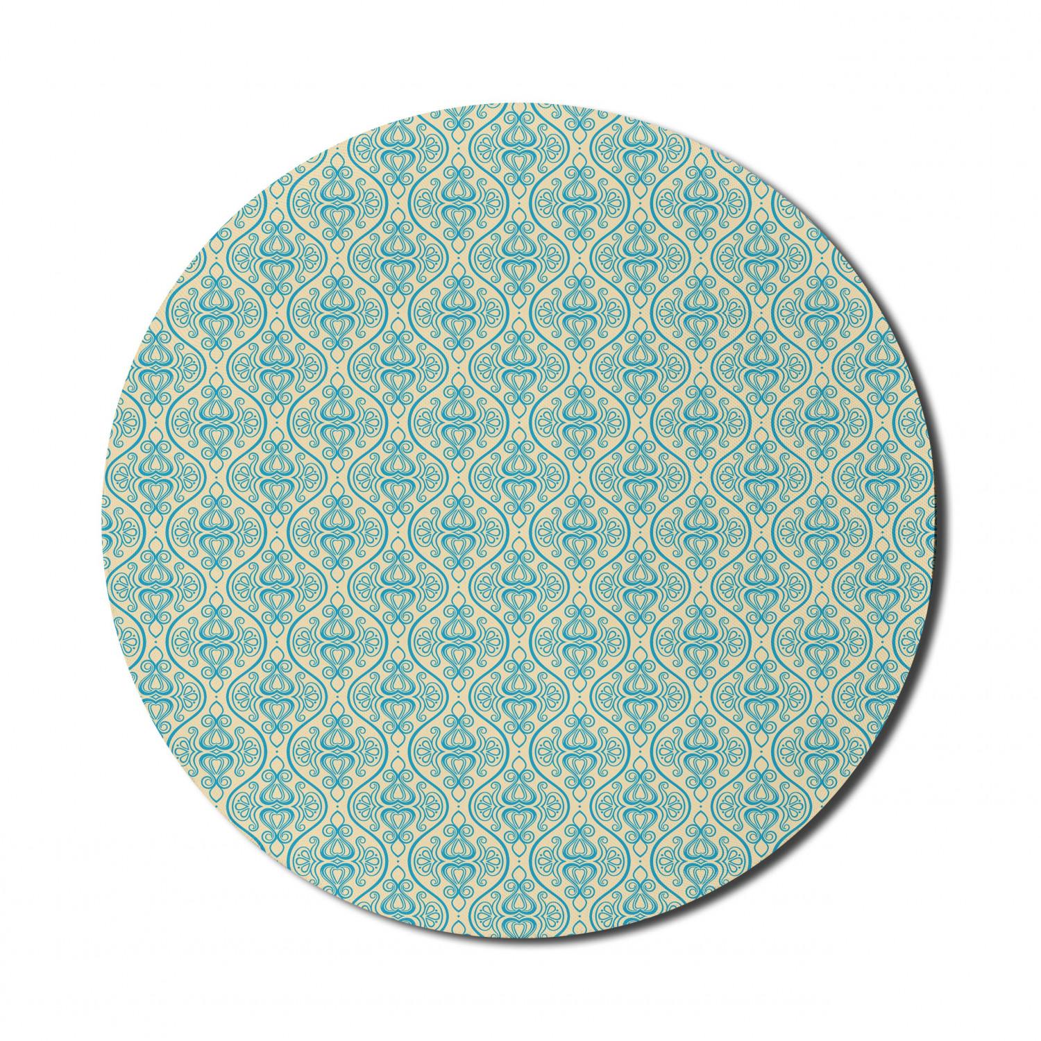 Ambesonne Geometric Theme Round Non-Slip Rubber Modern Gaming Mousepad, 8" - Picture 68 of 111