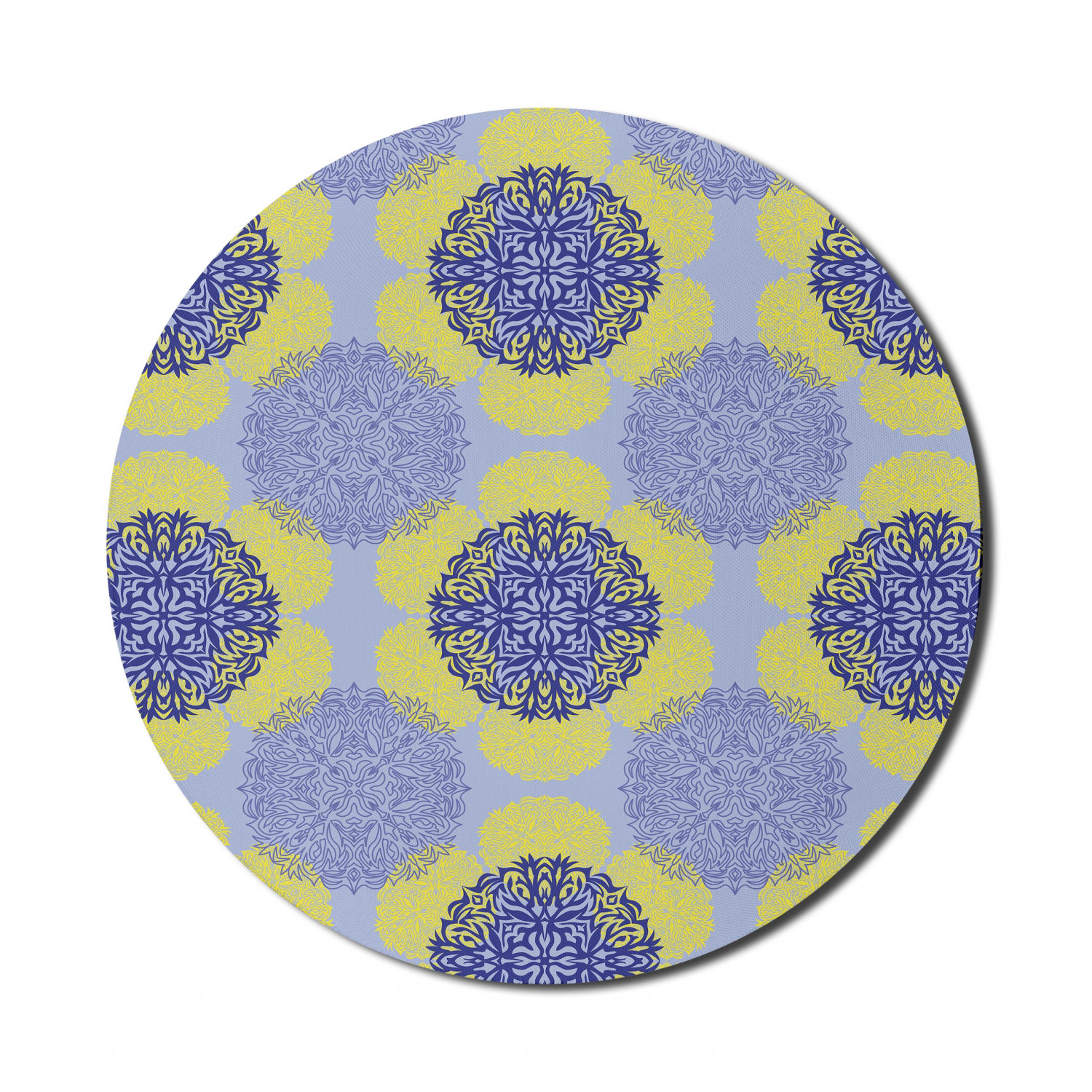 Ambesonne Geometric Theme Round Non-Slip Rubber Modern Gaming Mousepad, 8" - Picture 14 of 111