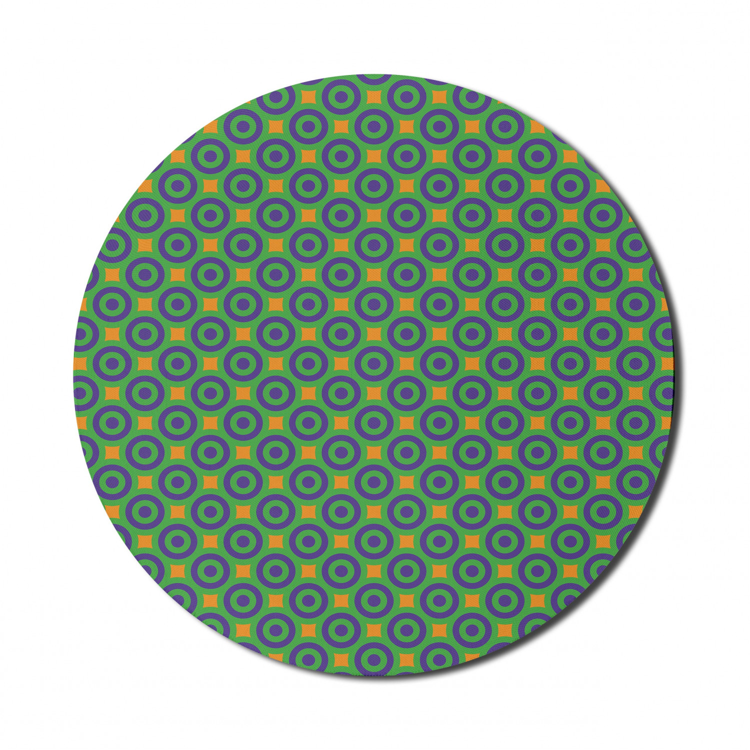 Ambesonne Geometric Theme Round Non-Slip Rubber Modern Gaming Mousepad, 8" - Picture 104 of 111