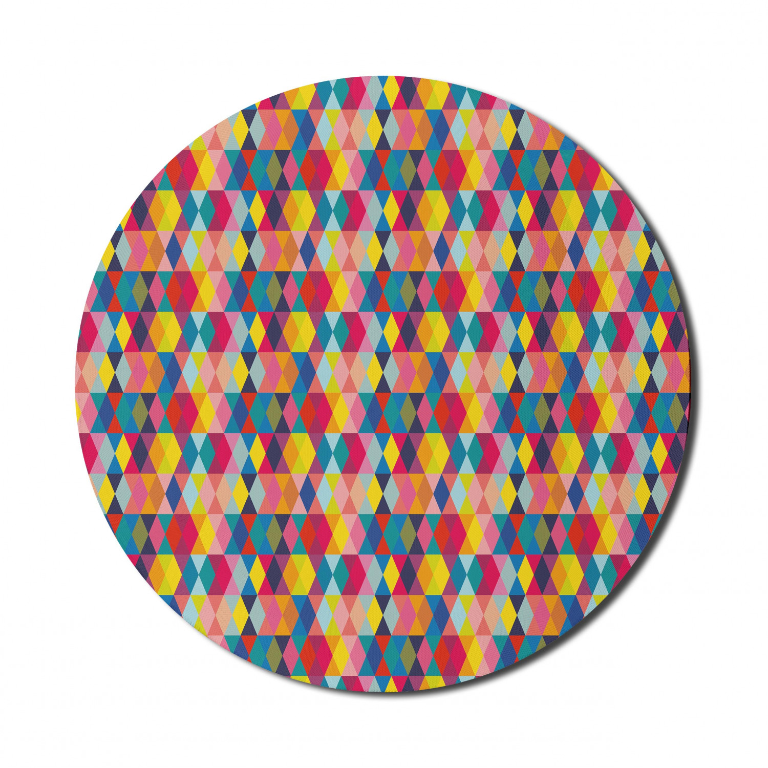 Ambesonne Geometric Theme Round Non-Slip Rubber Modern Gaming Mousepad, 8" - Picture 66 of 111