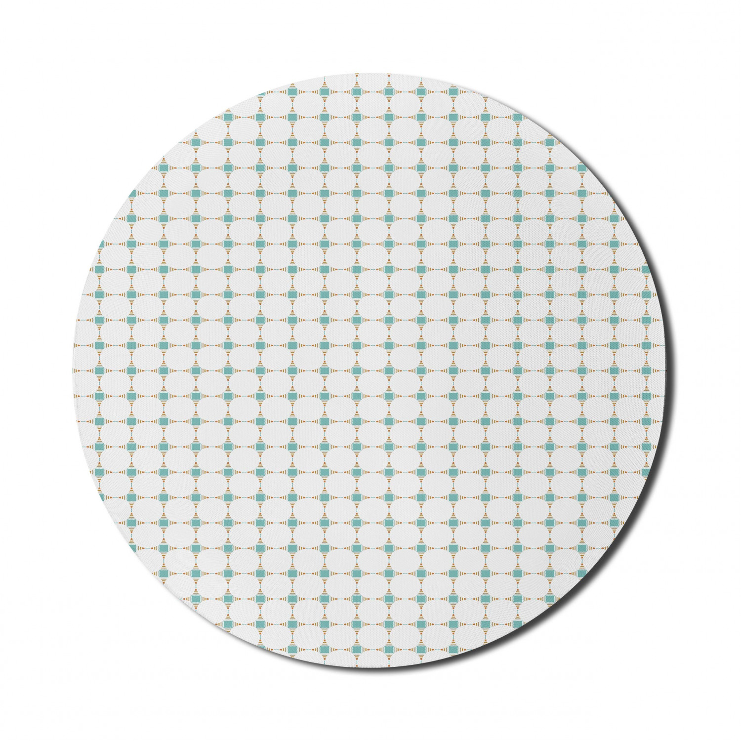 Ambesonne Geometric Theme Round Non-Slip Rubber Modern Gaming Mousepad, 8" - Picture 6 of 111