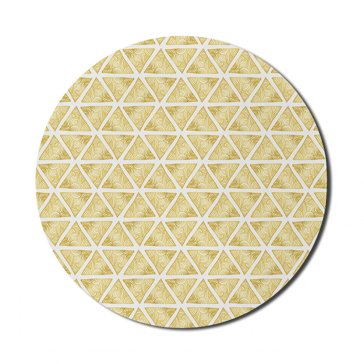 Ambesonne Geometric Theme Round Non-Slip Rubber Modern Gaming Mousepad, 8" - Picture 106 of 111