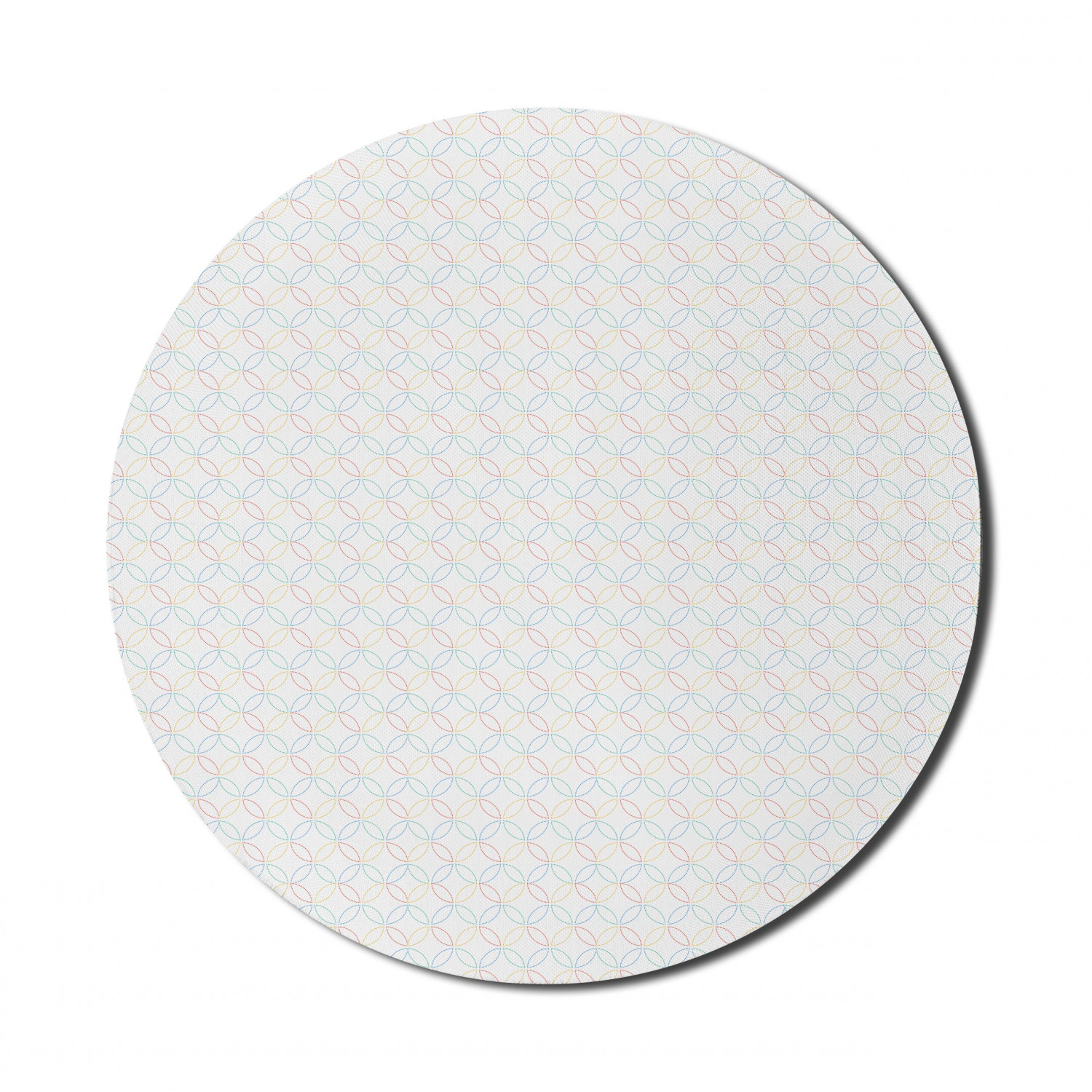Ambesonne Geometric Theme Round Non-Slip Rubber Modern Gaming Mousepad, 8" - Picture 12 of 111