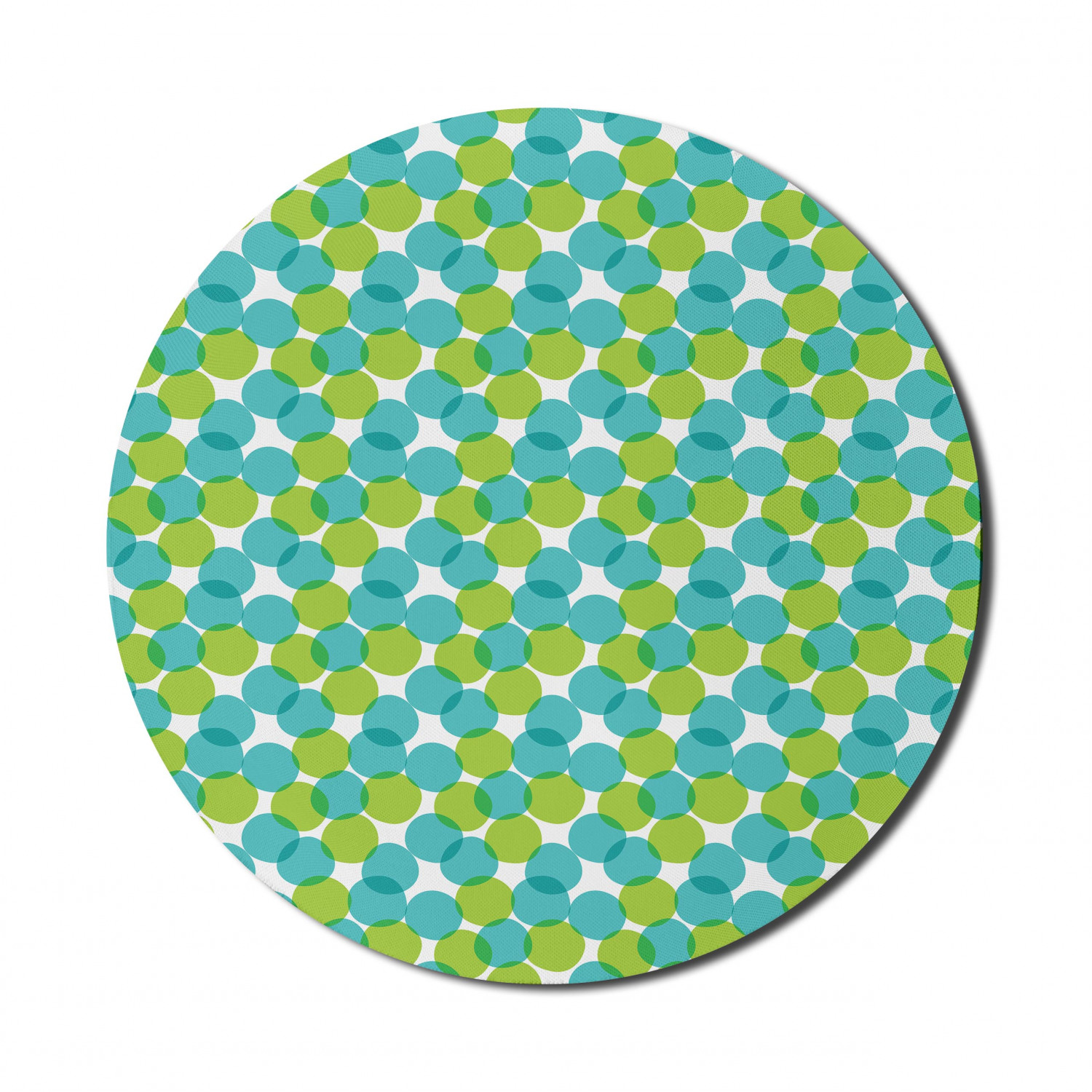 Ambesonne Geometric Theme Round Non-Slip Rubber Modern Gaming Mousepad, 8" - Picture 50 of 111