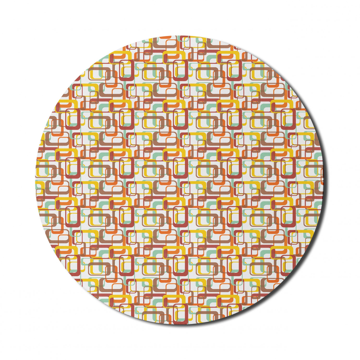 Ambesonne Geometric Theme Round Non-Slip Rubber Modern Gaming Mousepad, 8" - Picture 24 of 111