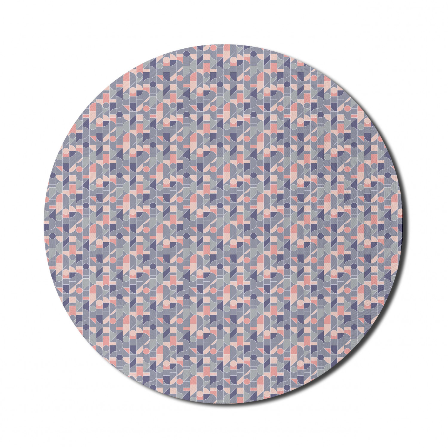 Ambesonne Geometric Theme Round Non-Slip Rubber Modern Gaming Mousepad, 8" - Picture 8 of 111