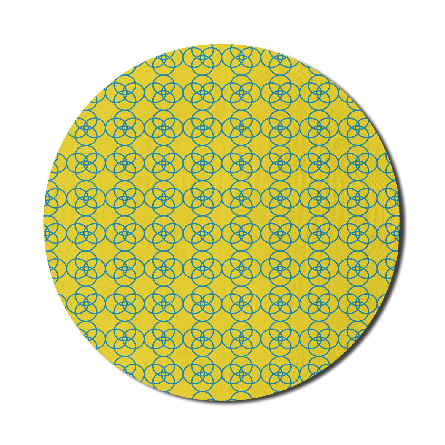 Ambesonne Geometric Theme Round Non-Slip Rubber Modern Gaming Mousepad, 8" - Picture 64 of 111
