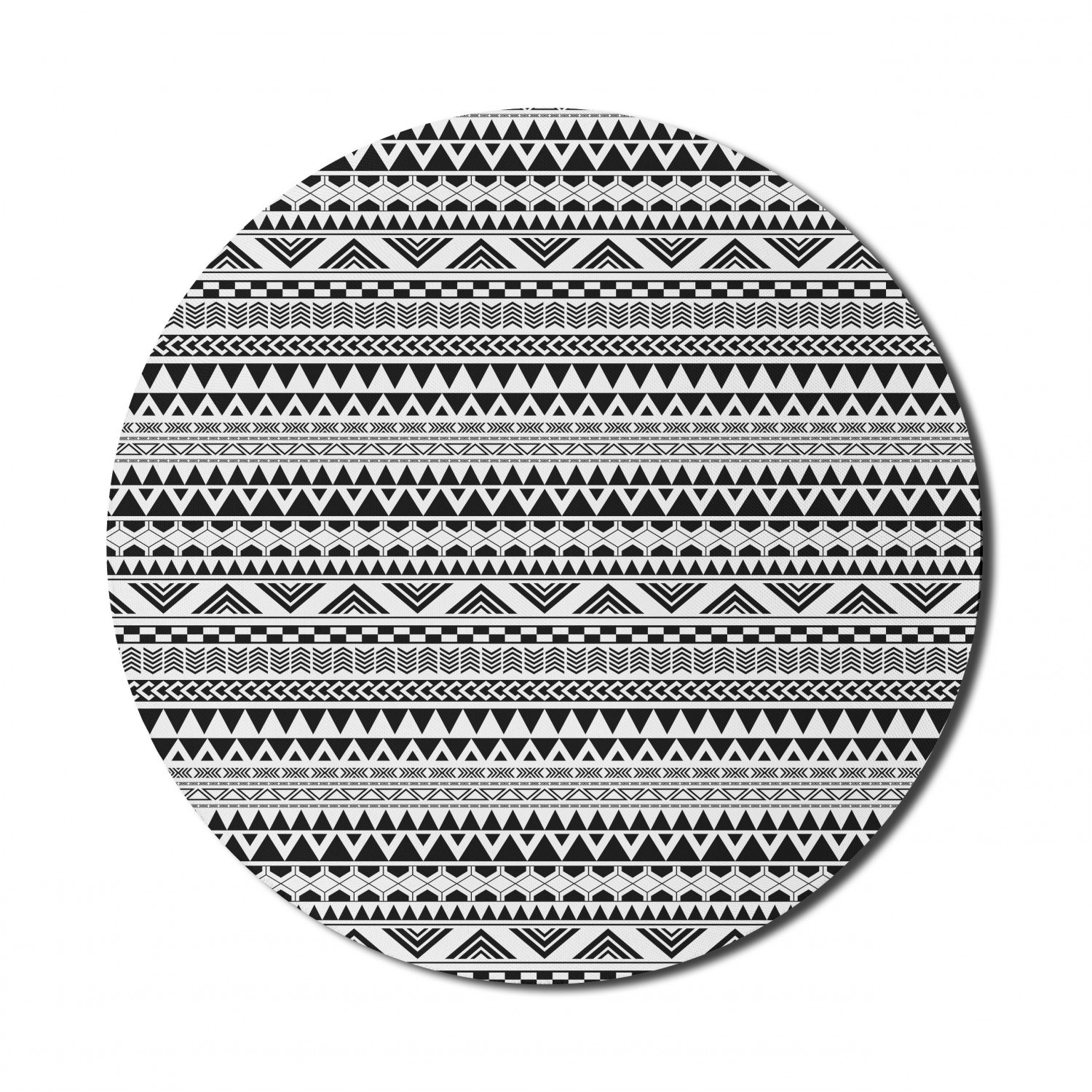 Ambesonne Geometric Theme Round Non-Slip Rubber Modern Gaming Mousepad, 8" - Picture 16 of 111