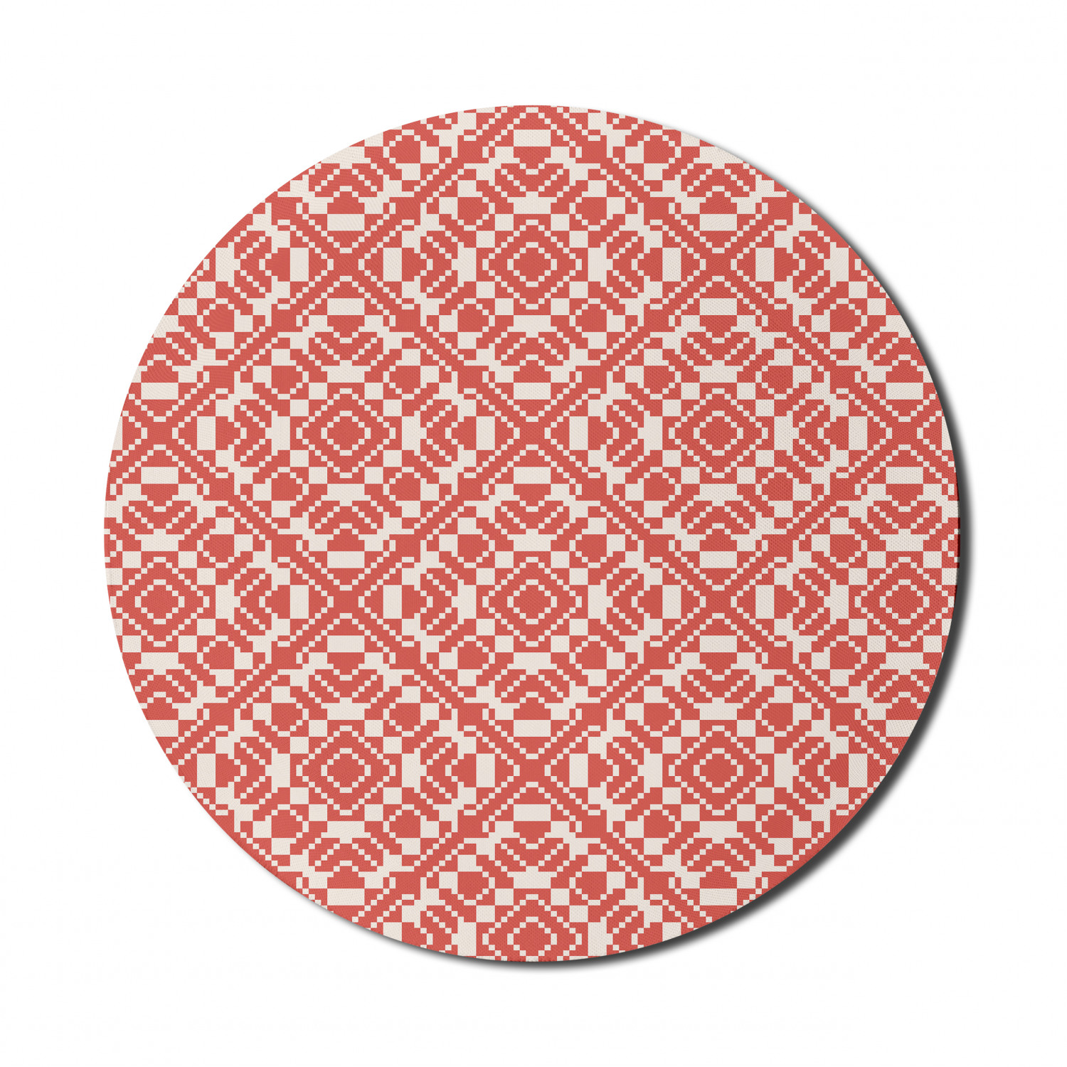 Ambesonne Geometric Theme Round Non-Slip Rubber Modern Gaming Mousepad, 8" - Picture 18 of 111