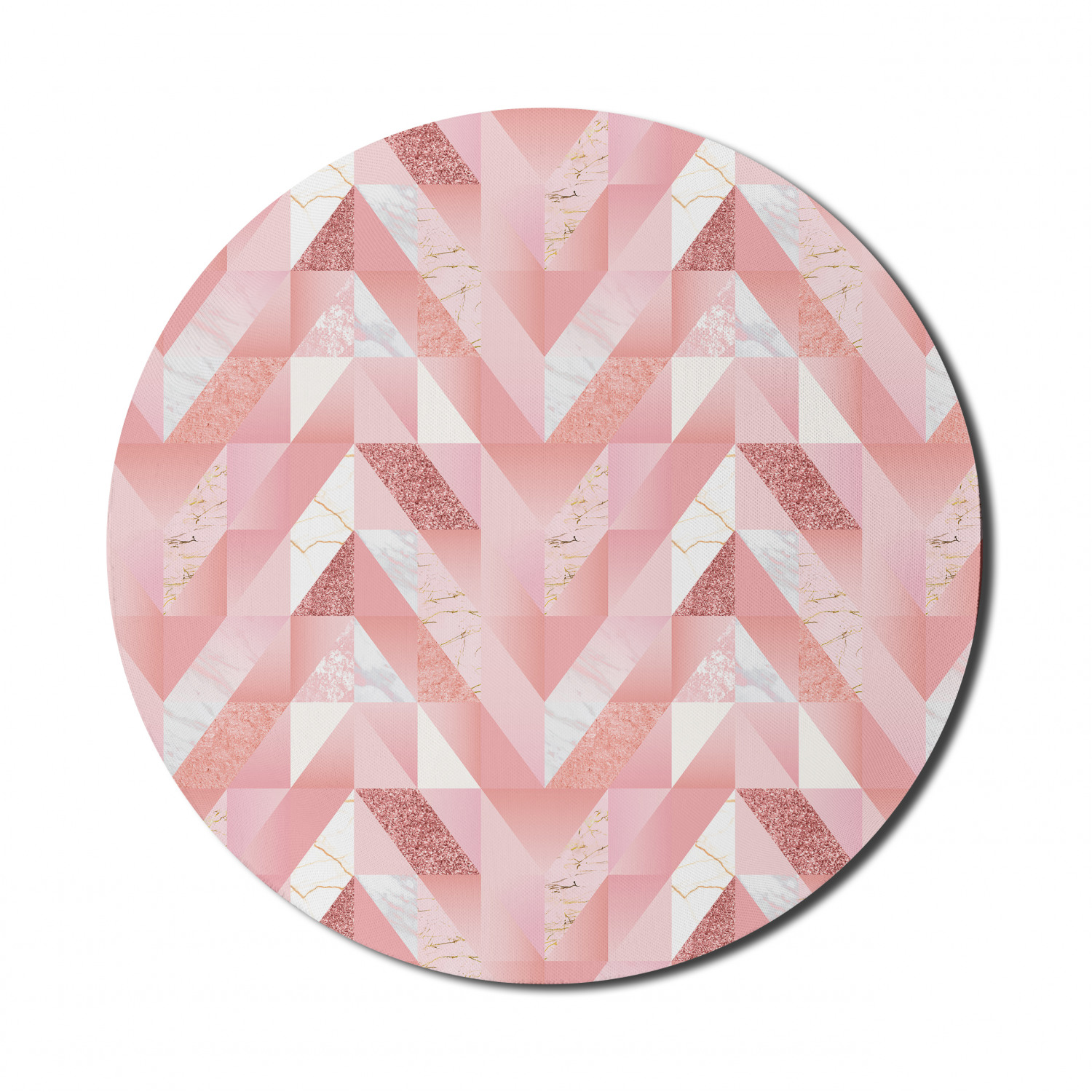 Ambesonne Geometric Theme Round Non-Slip Rubber Modern Gaming Mousepad, 8" - Picture 82 of 111