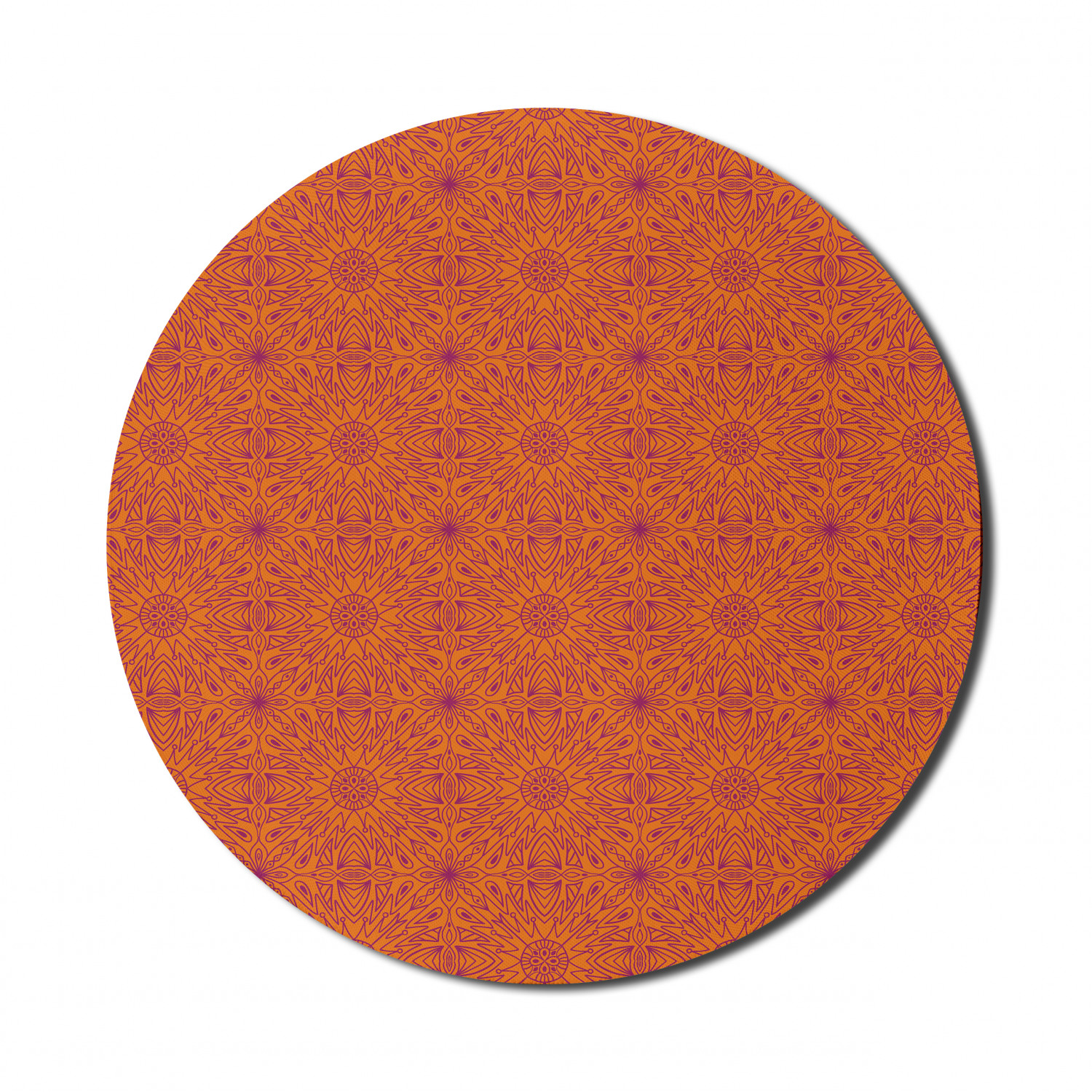 Ambesonne Abstract Bloom Round Non-Slip Rubber Modern Gaming Mousepad, 8" - Picture 108 of 117