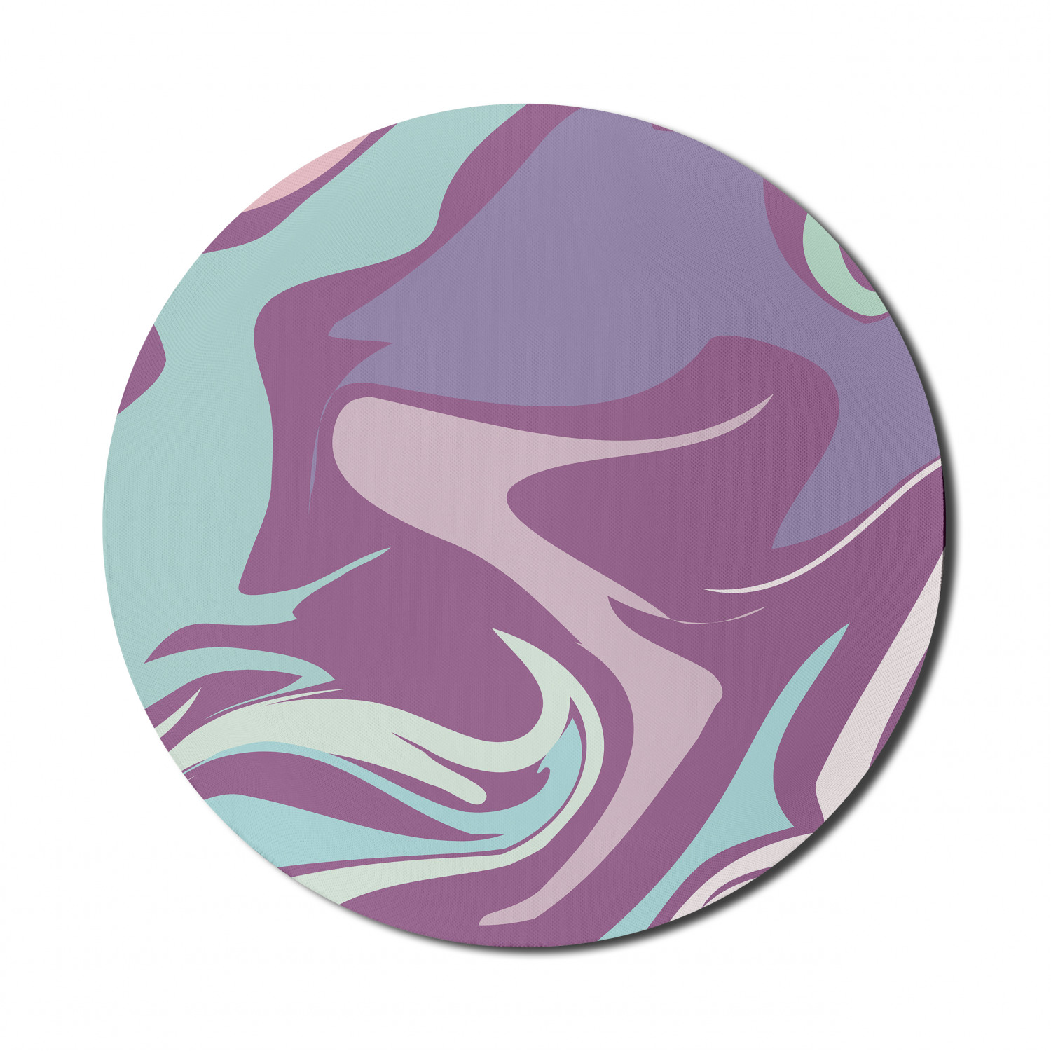 Ambesonne Abstract Bloom Round Non-Slip Rubber Modern Gaming Mousepad, 8" - Picture 70 of 117