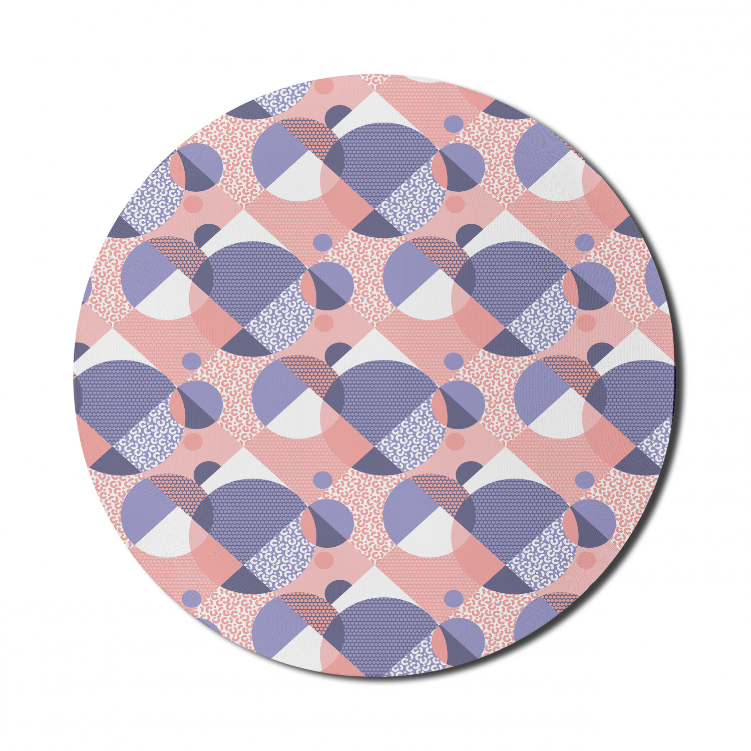 Ambesonne Abstract Bloom Round Non-Slip Rubber Modern Gaming Mousepad, 8" - Picture 52 of 117