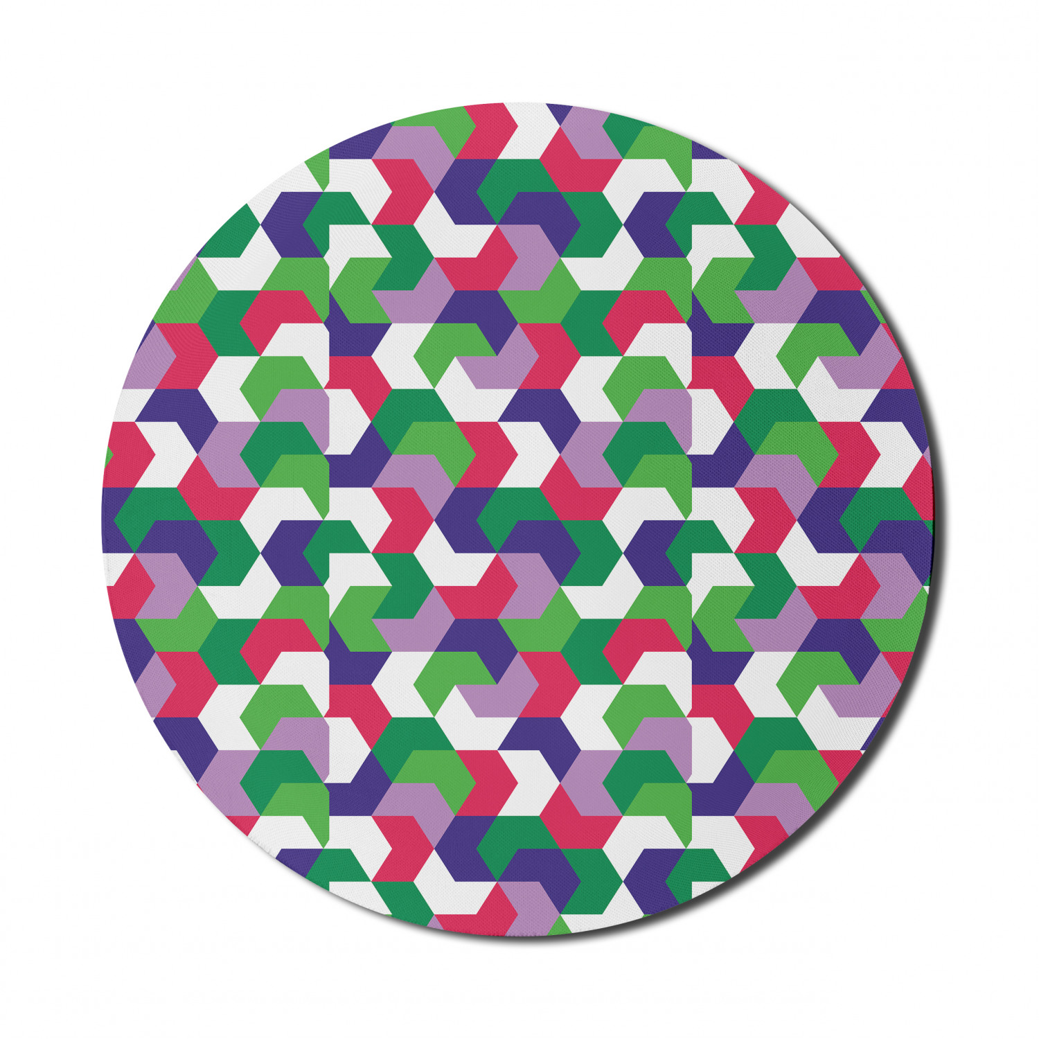 Ambesonne Abstract Bloom Round Non-Slip Rubber Modern Gaming Mousepad, 8" - Picture 50 of 117