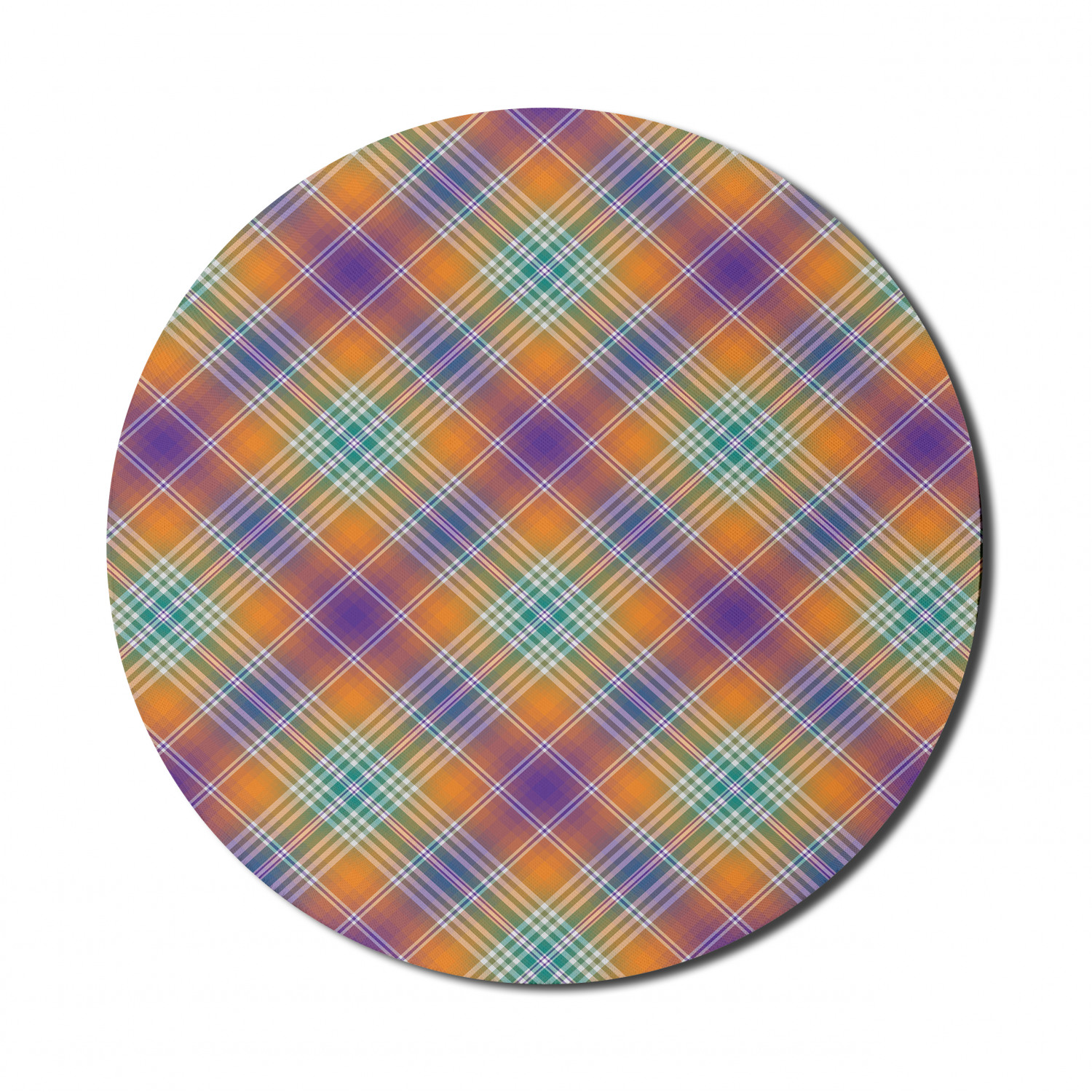 Ambesonne Abstract Bloom Round Non-Slip Rubber Modern Gaming Mousepad, 8" - Picture 16 of 117