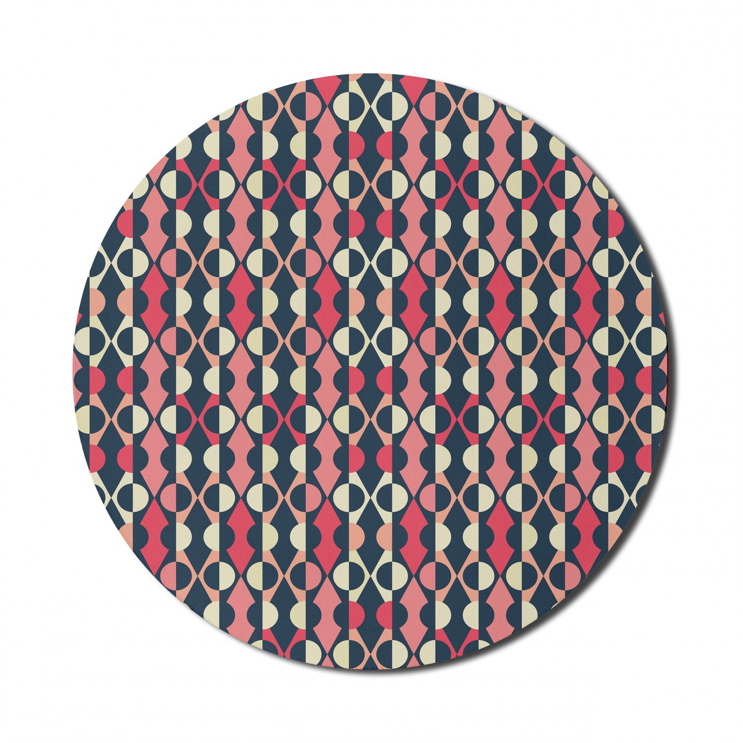 Ambesonne Abstract Bloom Round Non-Slip Rubber Modern Gaming Mousepad, 8" - Picture 44 of 117
