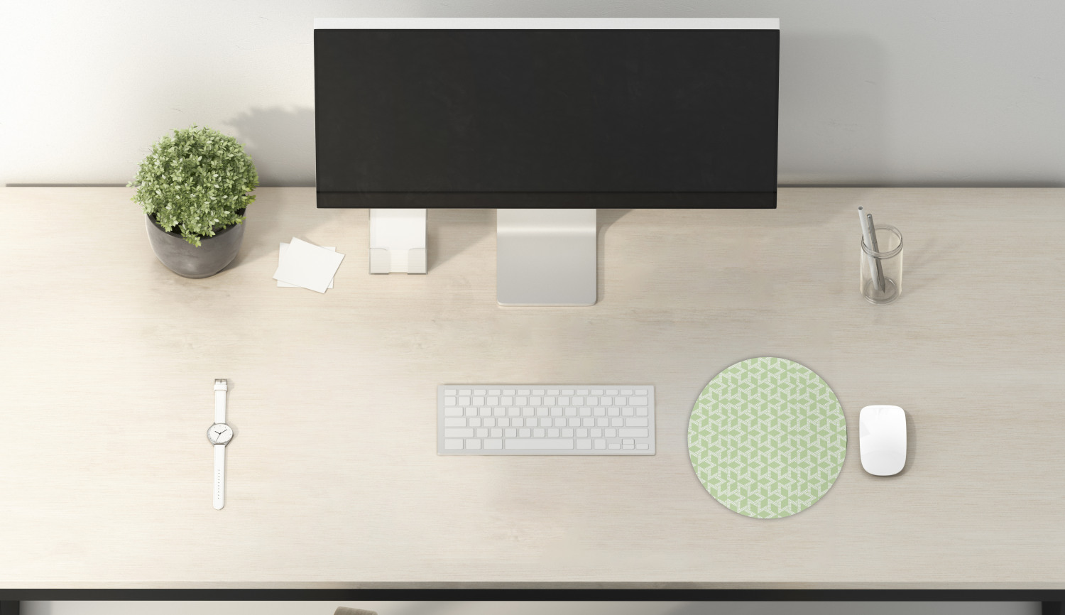 Ambesonne Abstract Bloom Round Non-Slip Rubber Modern Gaming Mousepad, 8" - Picture 37 of 117