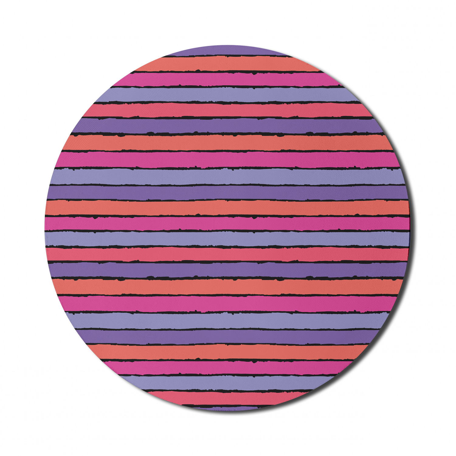 Ambesonne Abstract Bloom Round Non-Slip Rubber Modern Gaming Mousepad, 8" - Picture 74 of 117
