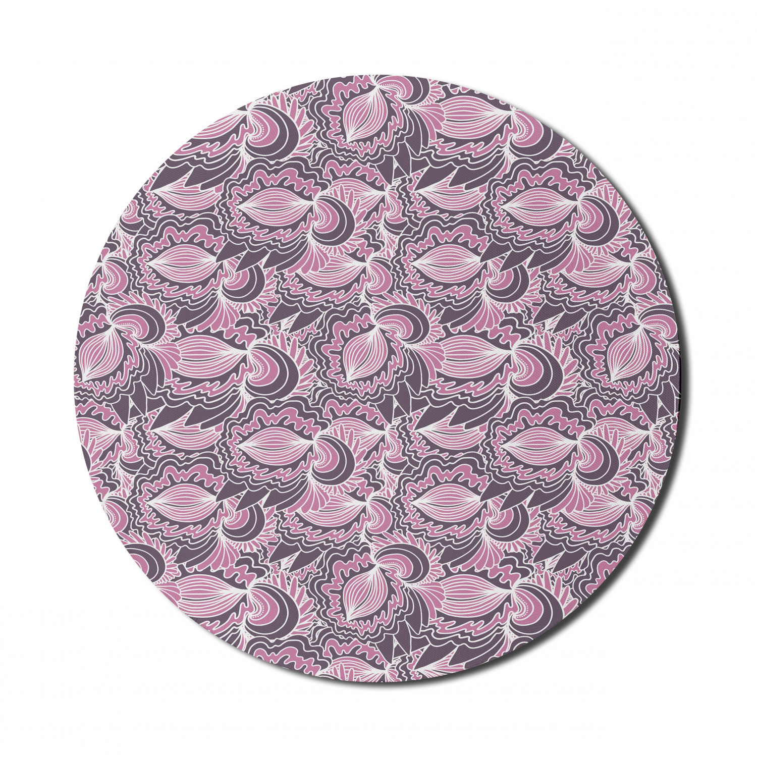 Ambesonne Abstract Bloom Round Non-Slip Rubber Modern Gaming Mousepad, 8" - Picture 32 of 117