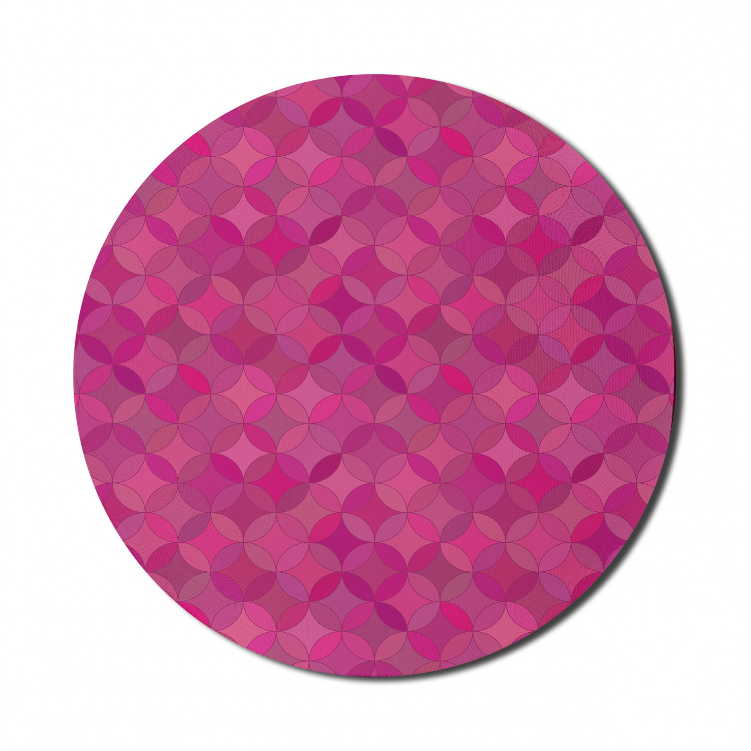 Ambesonne Abstract Bloom Round Non-Slip Rubber Modern Gaming Mousepad, 8" - Picture 104 of 117