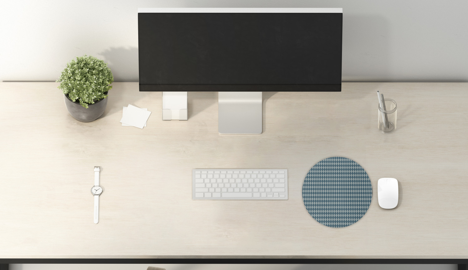 Ambesonne Abstract Bloom Round Non-Slip Rubber Modern Gaming Mousepad, 8" - Picture 15 of 117