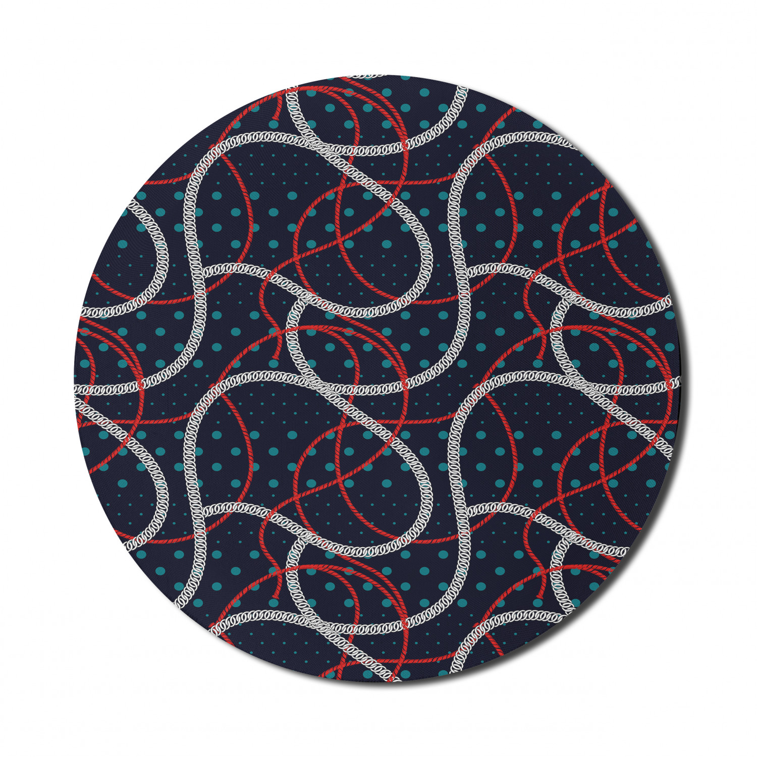 Ambesonne Abstract Bloom Round Non-Slip Rubber Modern Gaming Mousepad, 8" - Picture 78 of 117