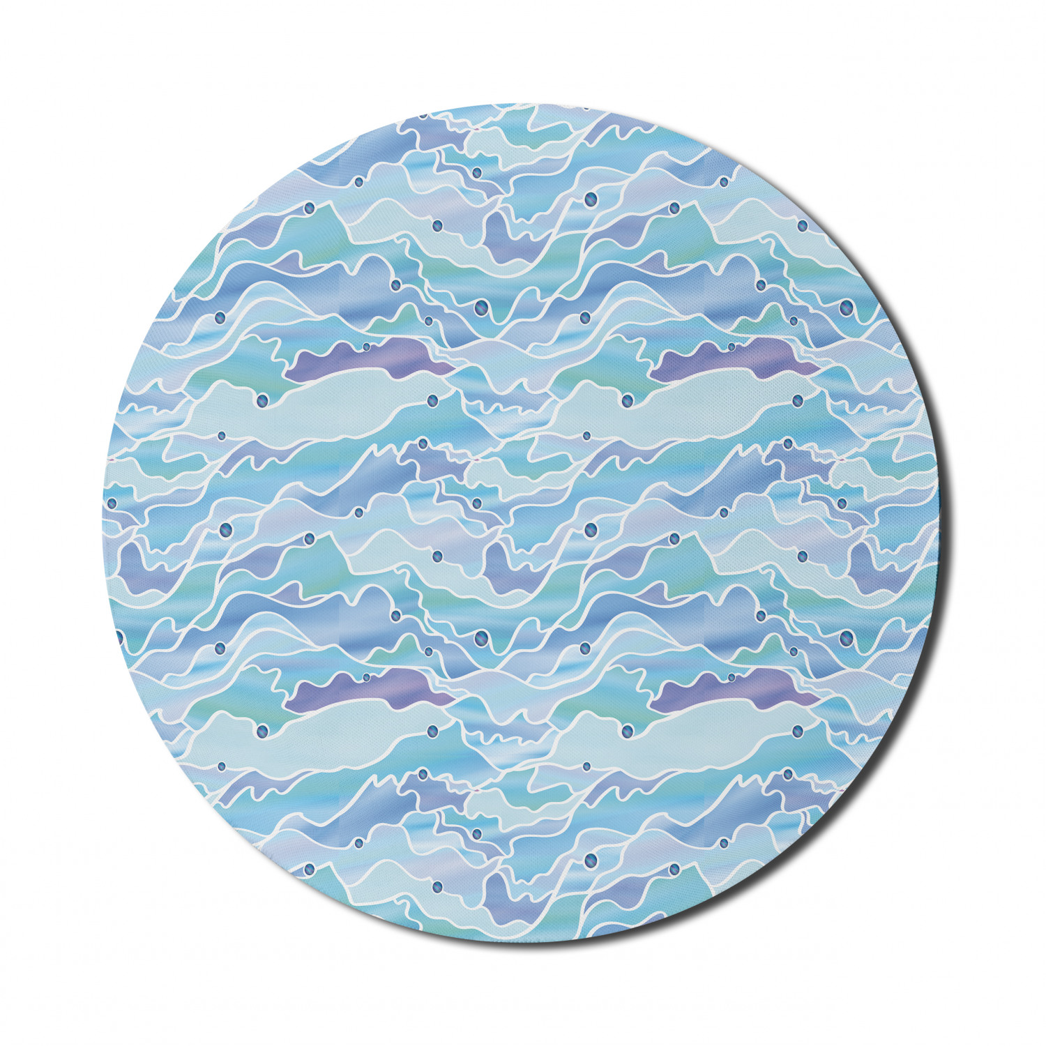 Ambesonne Abstract Bloom Round Non-Slip Rubber Modern Gaming Mousepad, 8" - Picture 102 of 117