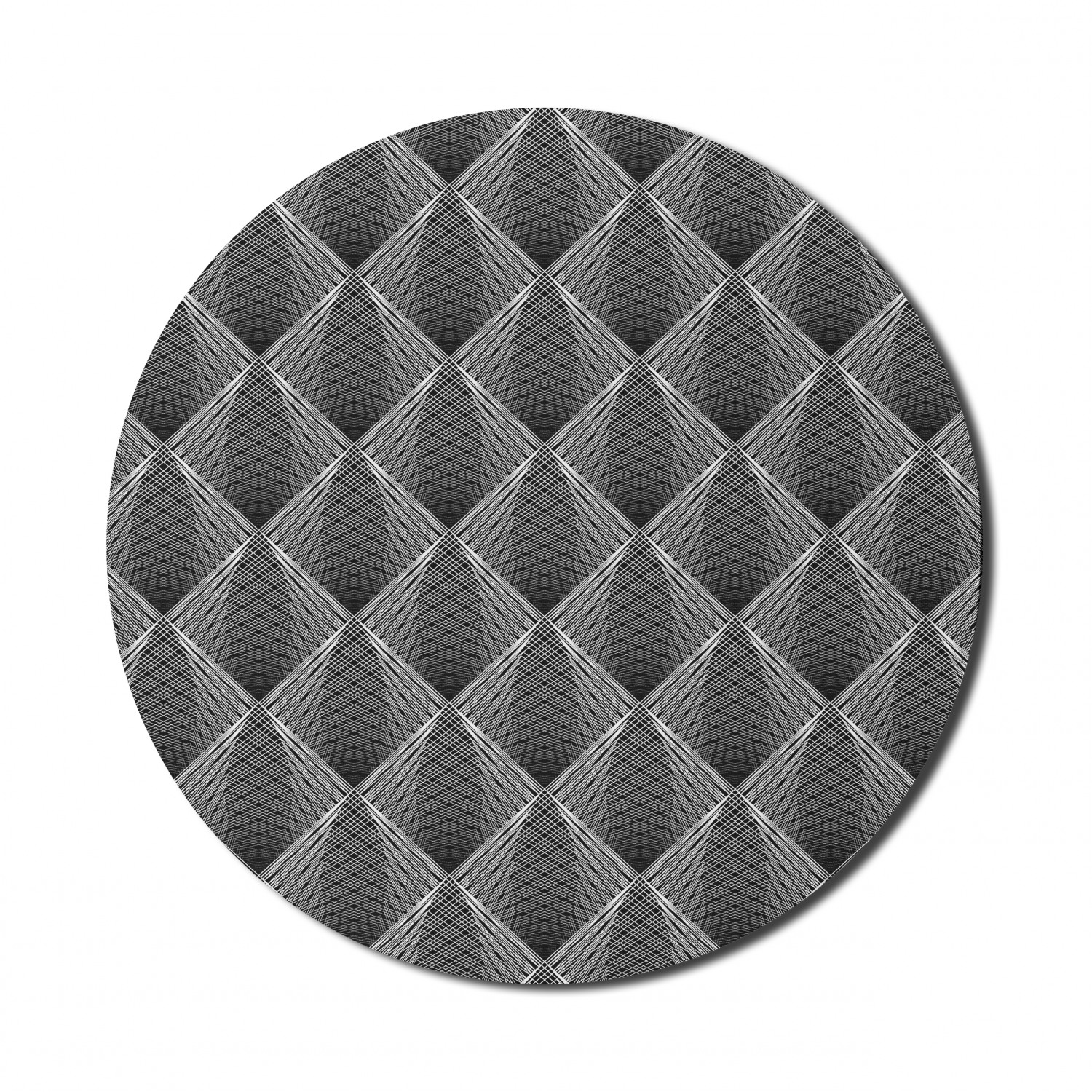 Ambesonne Abstract Bloom Round Non-Slip Rubber Modern Gaming Mousepad, 8" - Picture 84 of 117