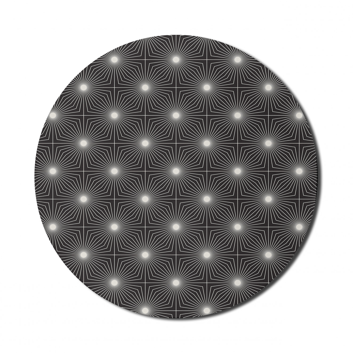 Ambesonne Abstract Bloom Round Non-Slip Rubber Modern Gaming Mousepad, 8" - Picture 40 of 117