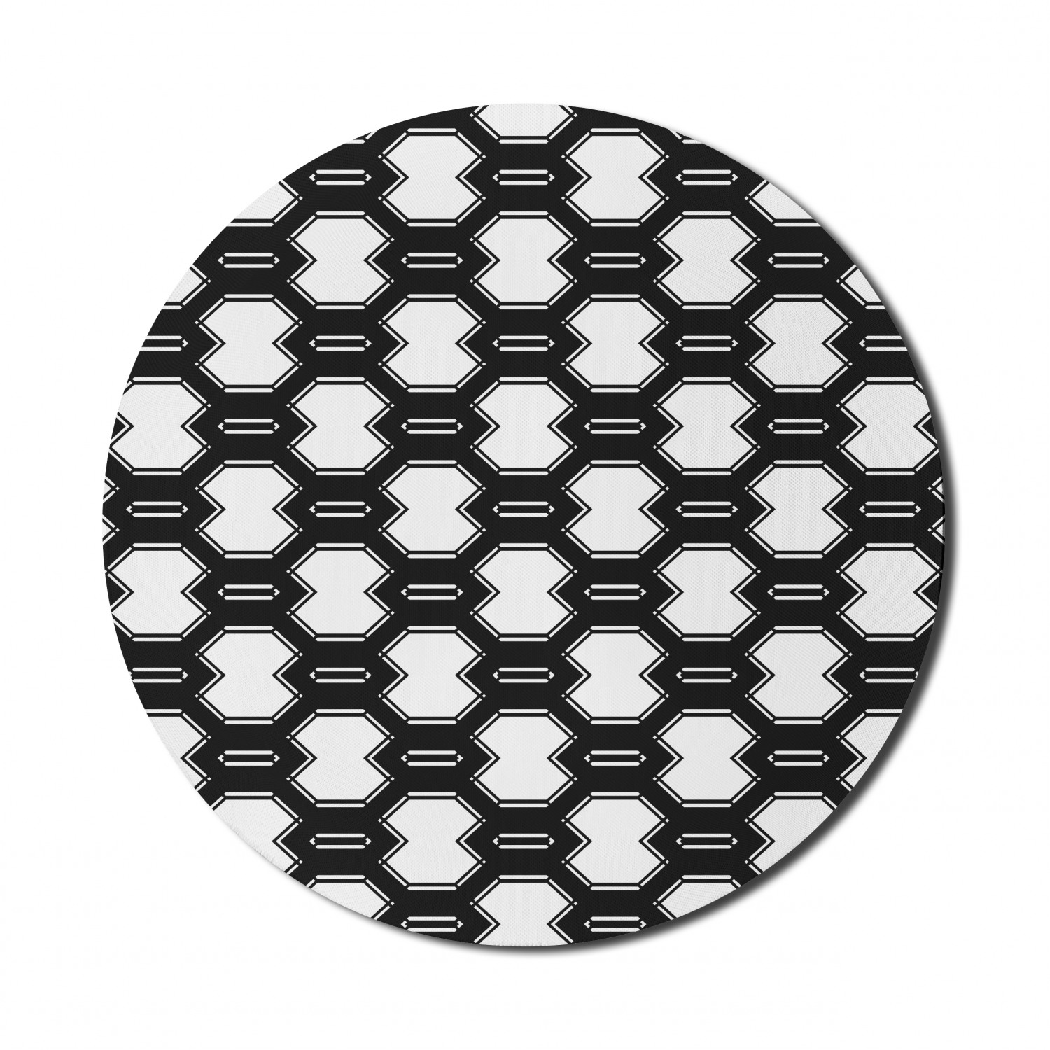 Ambesonne Abstract Bloom Round Non-Slip Rubber Modern Gaming Mousepad, 8" - Picture 60 of 117