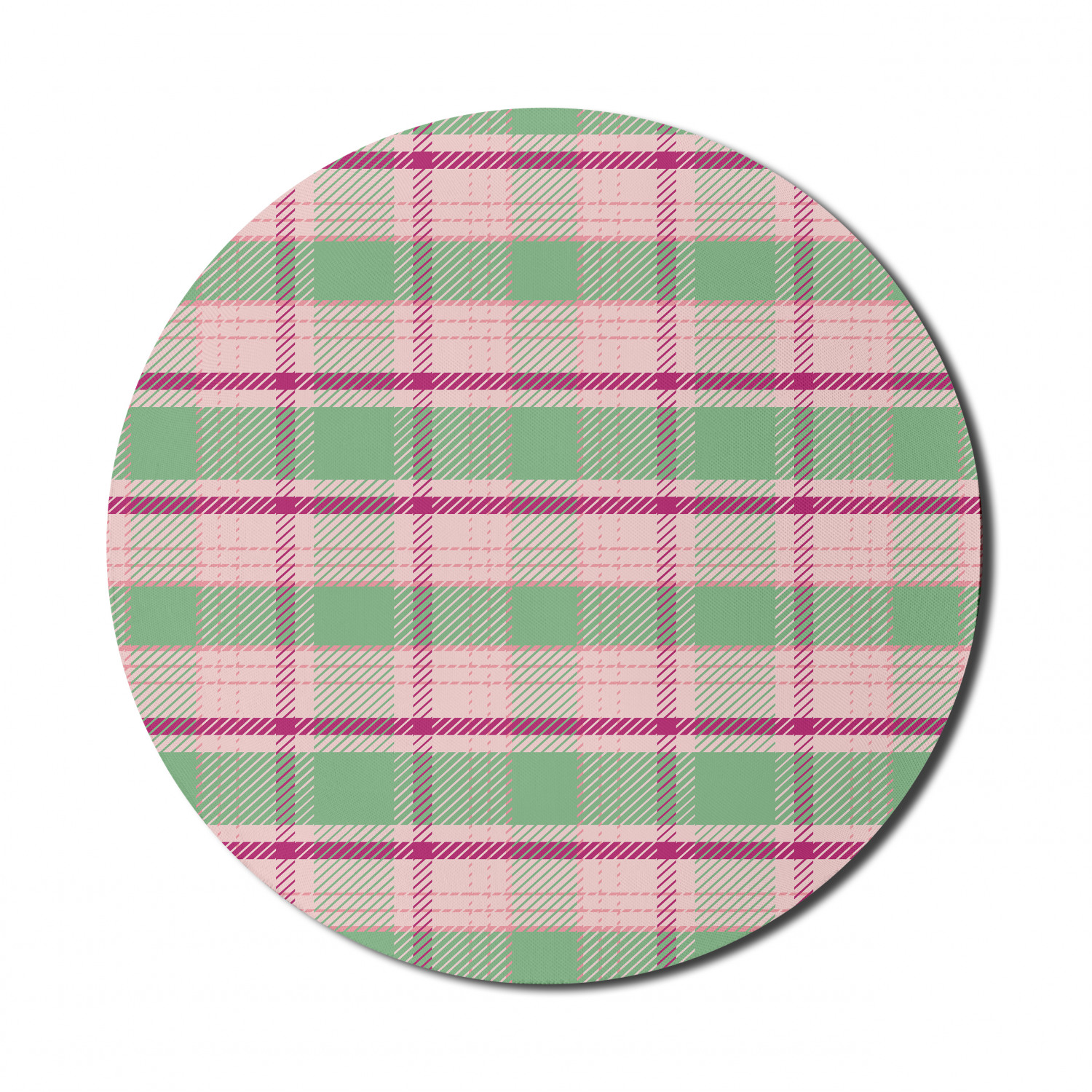 Ambesonne Geometry Theme Round Non-Slip Rubber Modern Gaming Mousepad, 8" - Picture 76 of 77