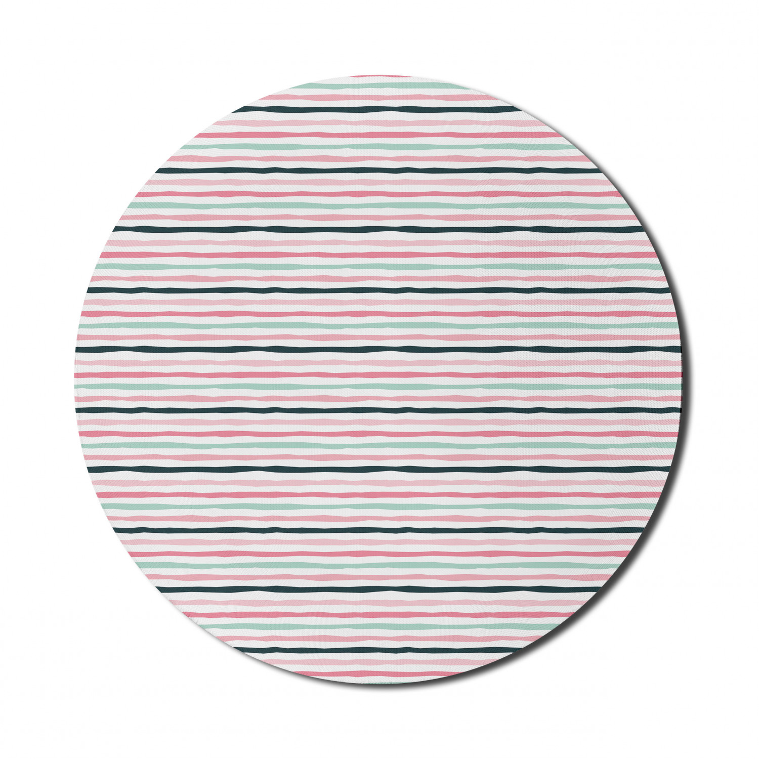Ambesonne Geometry Theme Round Non-Slip Rubber Modern Gaming Mousepad, 8" - Picture 30 of 77