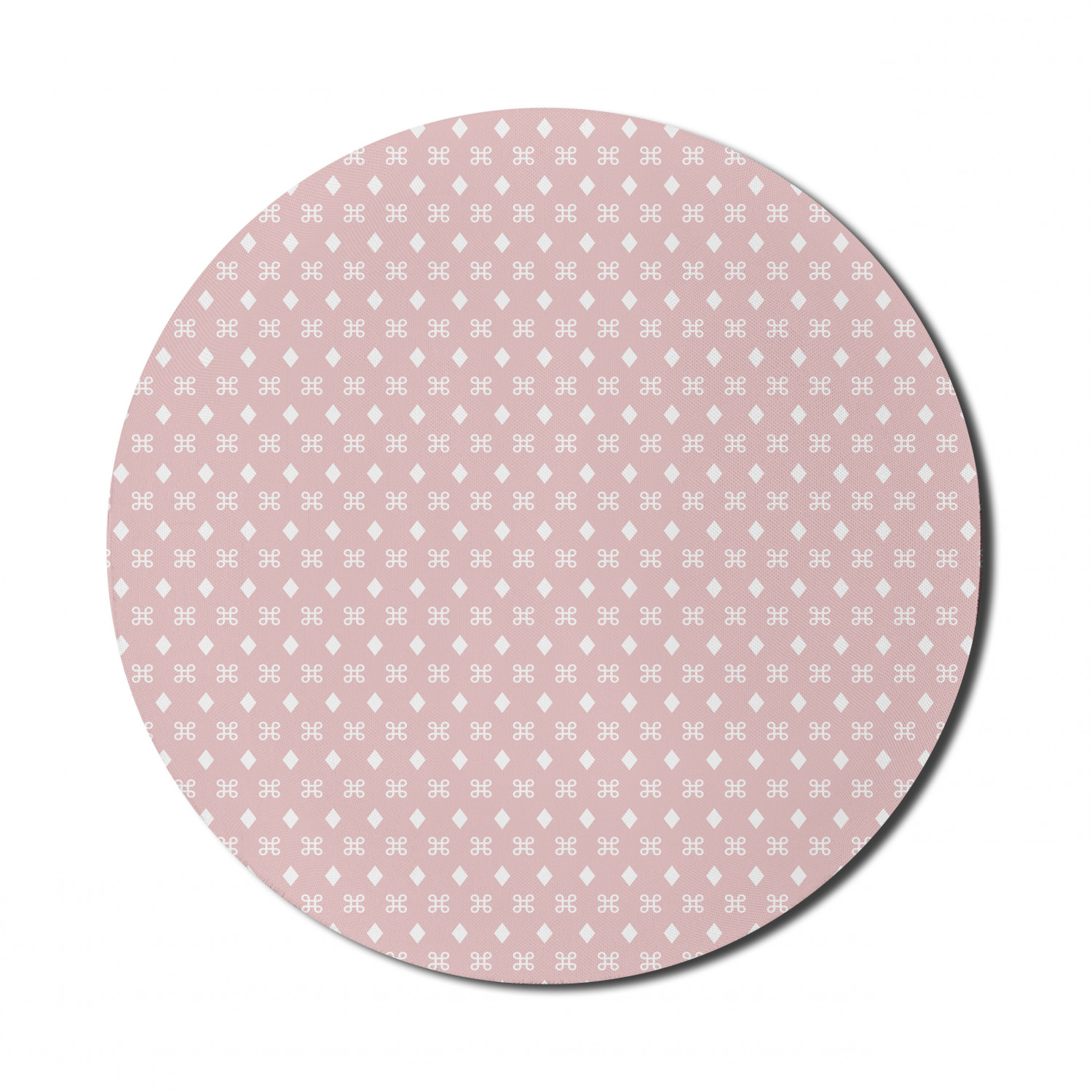 Ambesonne Geometry Theme Round Non-Slip Rubber Modern Gaming Mousepad, 8" - Picture 34 of 77