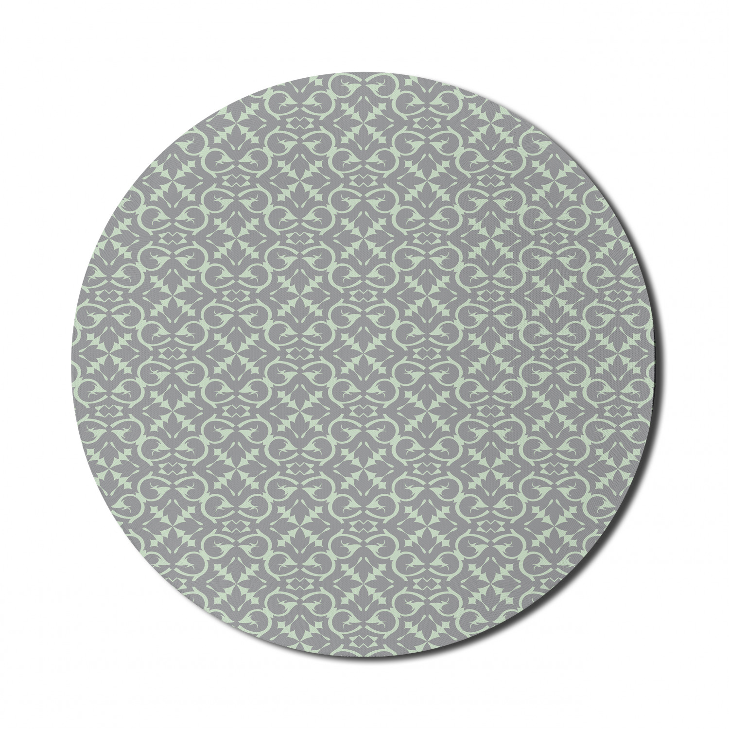 Ambesonne Geometry Theme Round Non-Slip Rubber Modern Gaming Mousepad, 8" - Picture 66 of 77