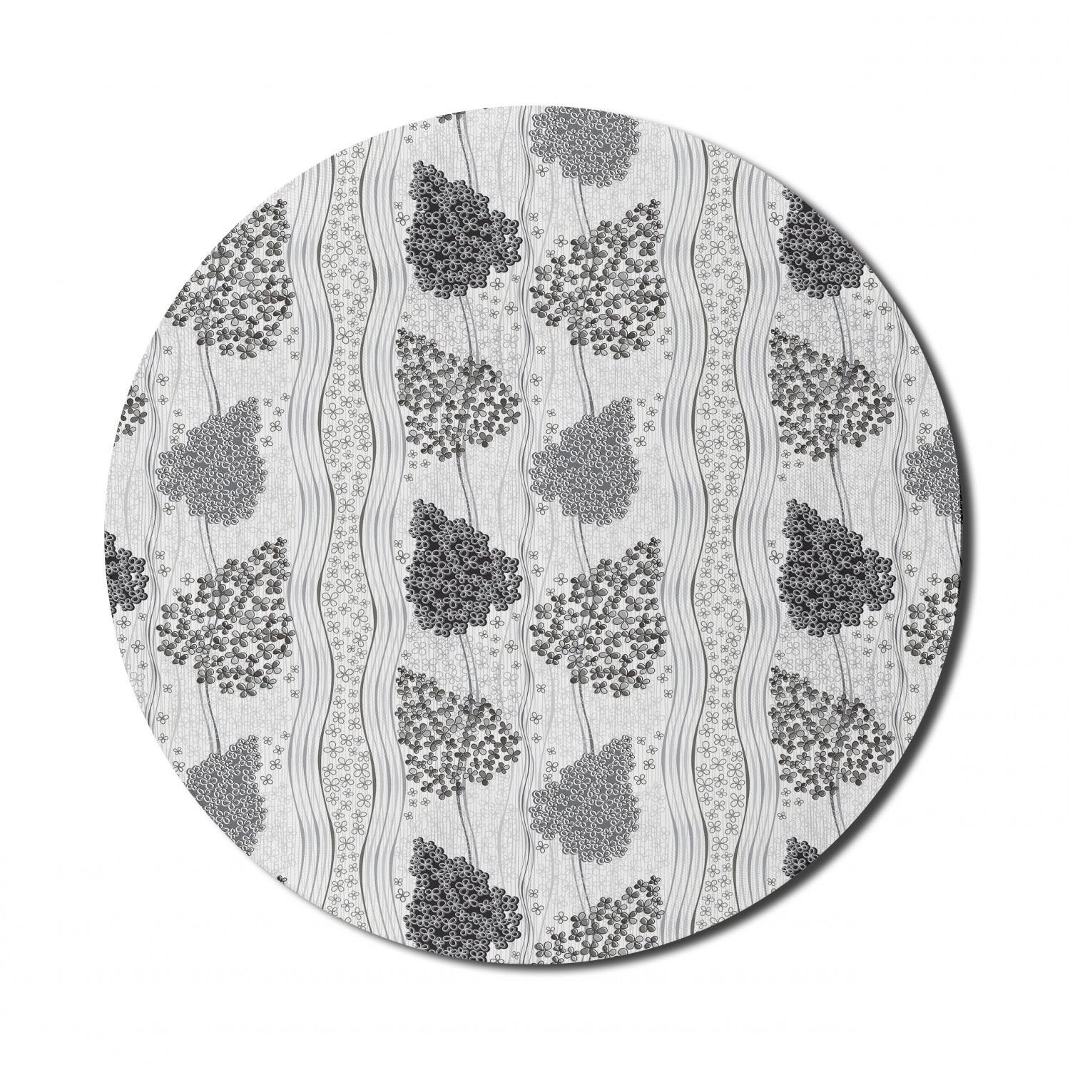 Ambesonne Geometry Theme Round Non-Slip Rubber Modern Gaming Mousepad, 8" - Picture 40 of 77