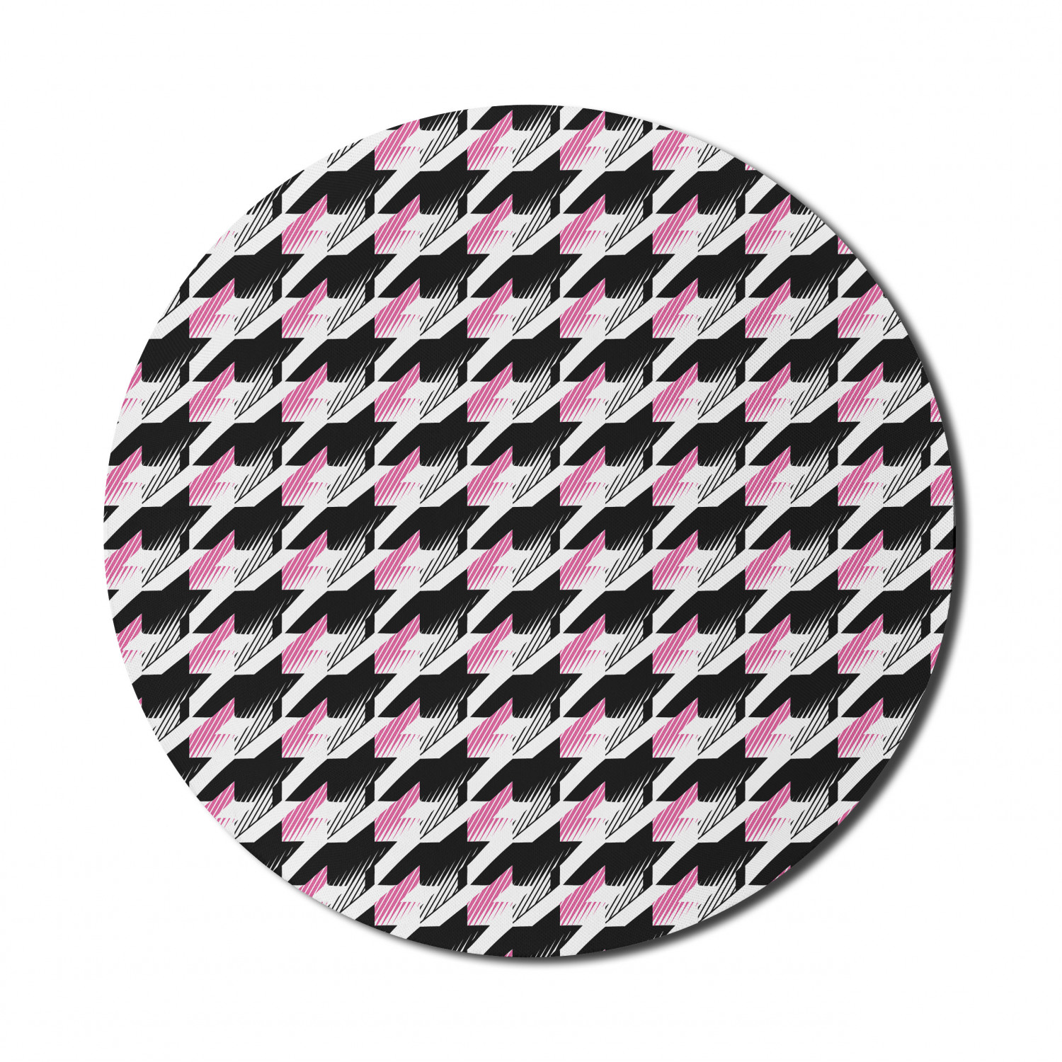 Ambesonne Geometry Theme Round Non-Slip Rubber Modern Gaming Mousepad, 8" - Picture 52 of 77