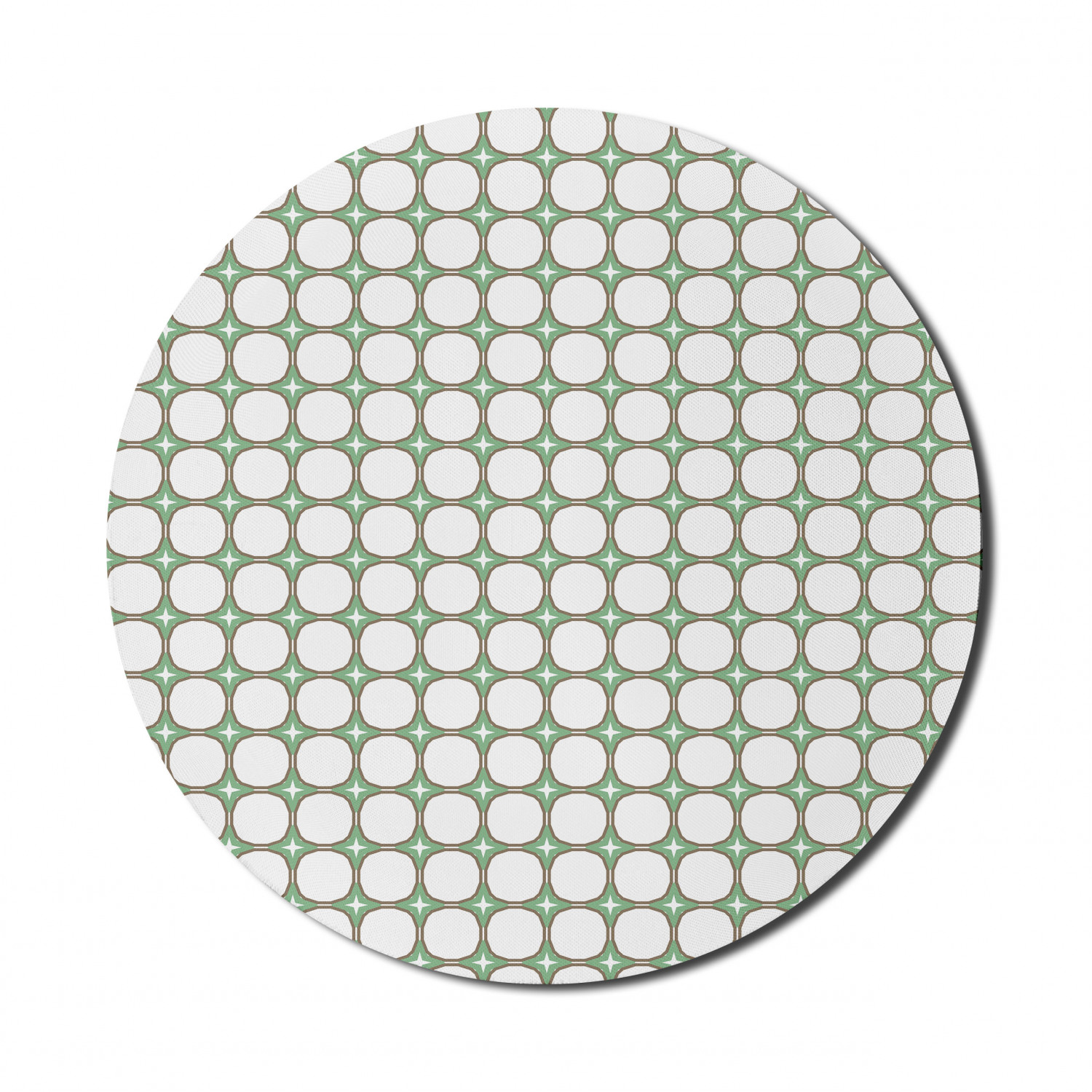 Ambesonne Geometry Theme Round Non-Slip Rubber Modern Gaming Mousepad, 8" - Picture 62 of 77