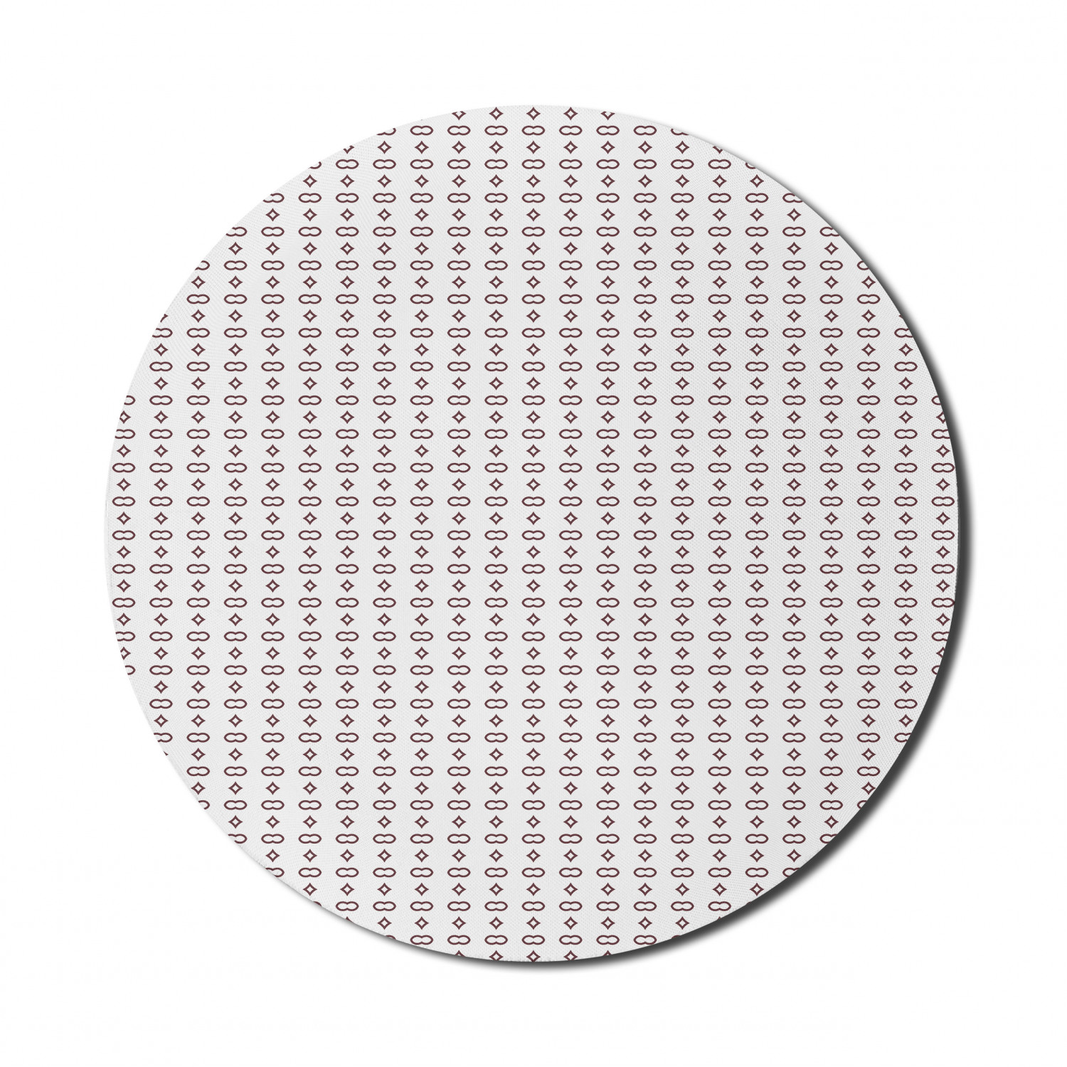 Ambesonne Geometry Theme Round Non-Slip Rubber Modern Gaming Mousepad, 8" - Picture 70 of 77