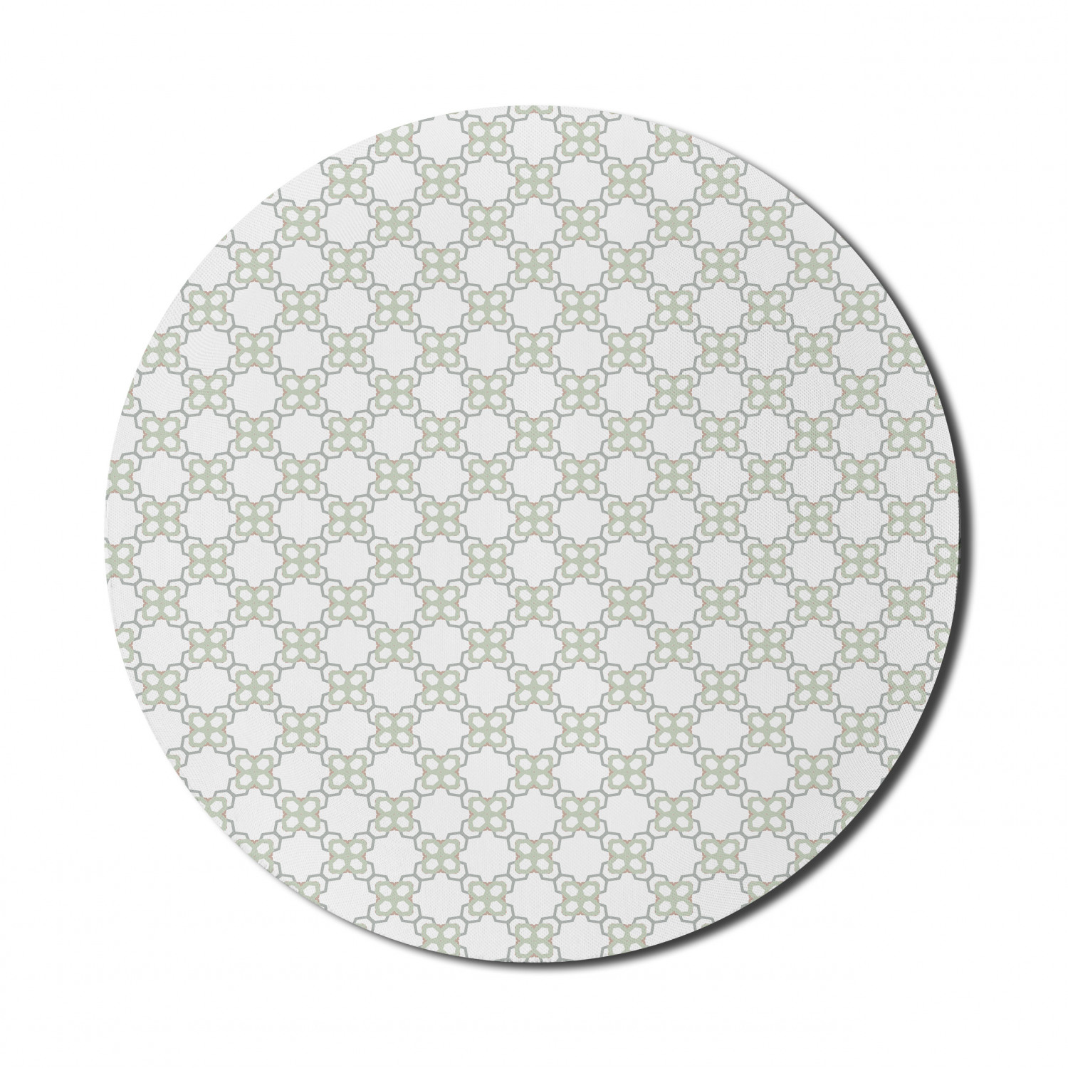 Ambesonne Geometry Theme Round Non-Slip Rubber Modern Gaming Mousepad, 8" - Picture 32 of 77
