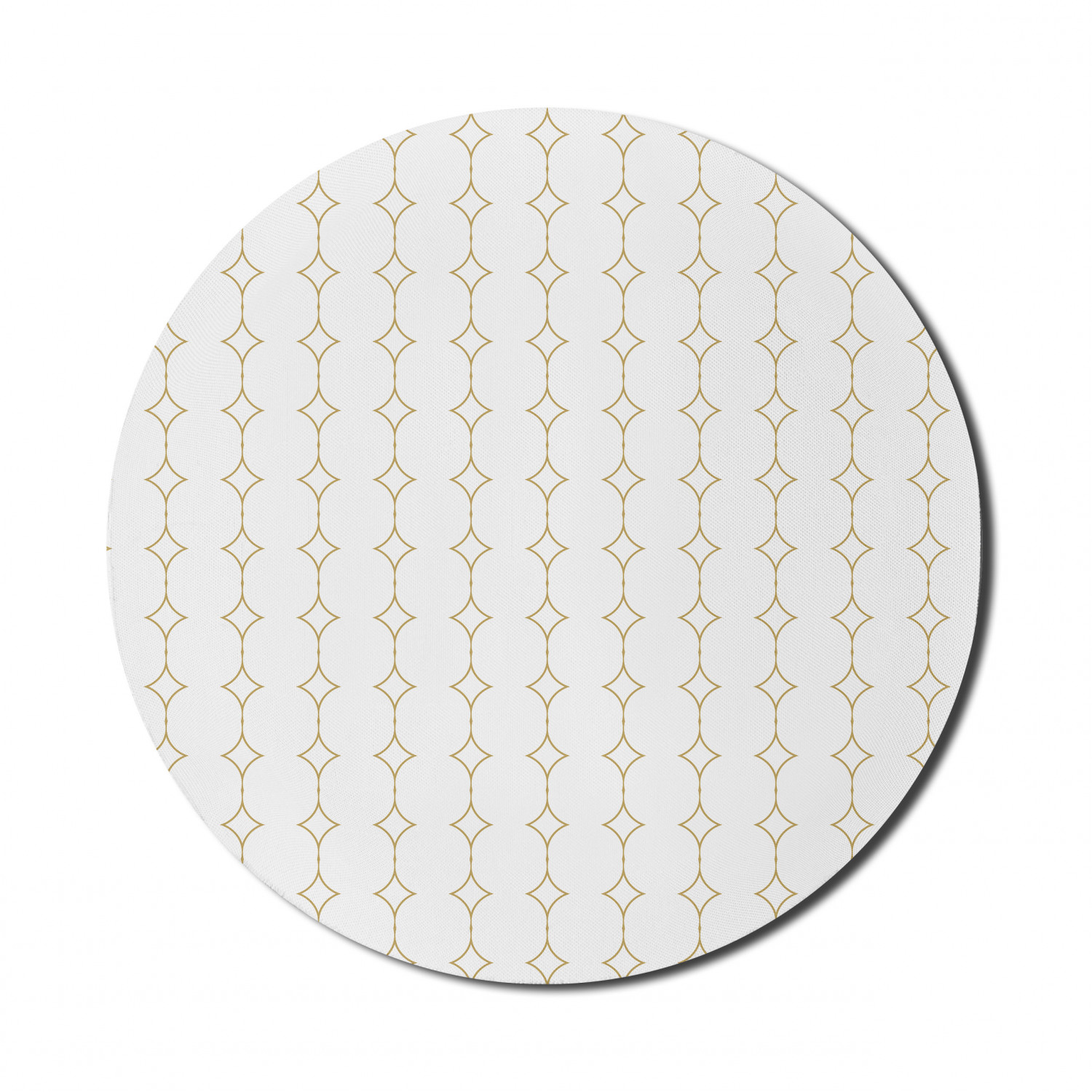 Ambesonne Geometry Theme Round Non-Slip Rubber Modern Gaming Mousepad, 8" - Picture 72 of 77