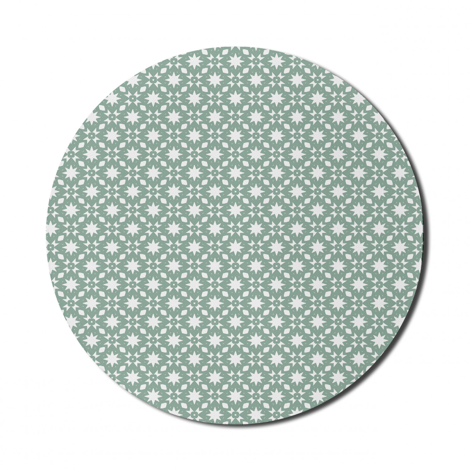 Ambesonne Geometry Theme Round Non-Slip Rubber Modern Gaming Mousepad, 8" - Picture 12 of 77