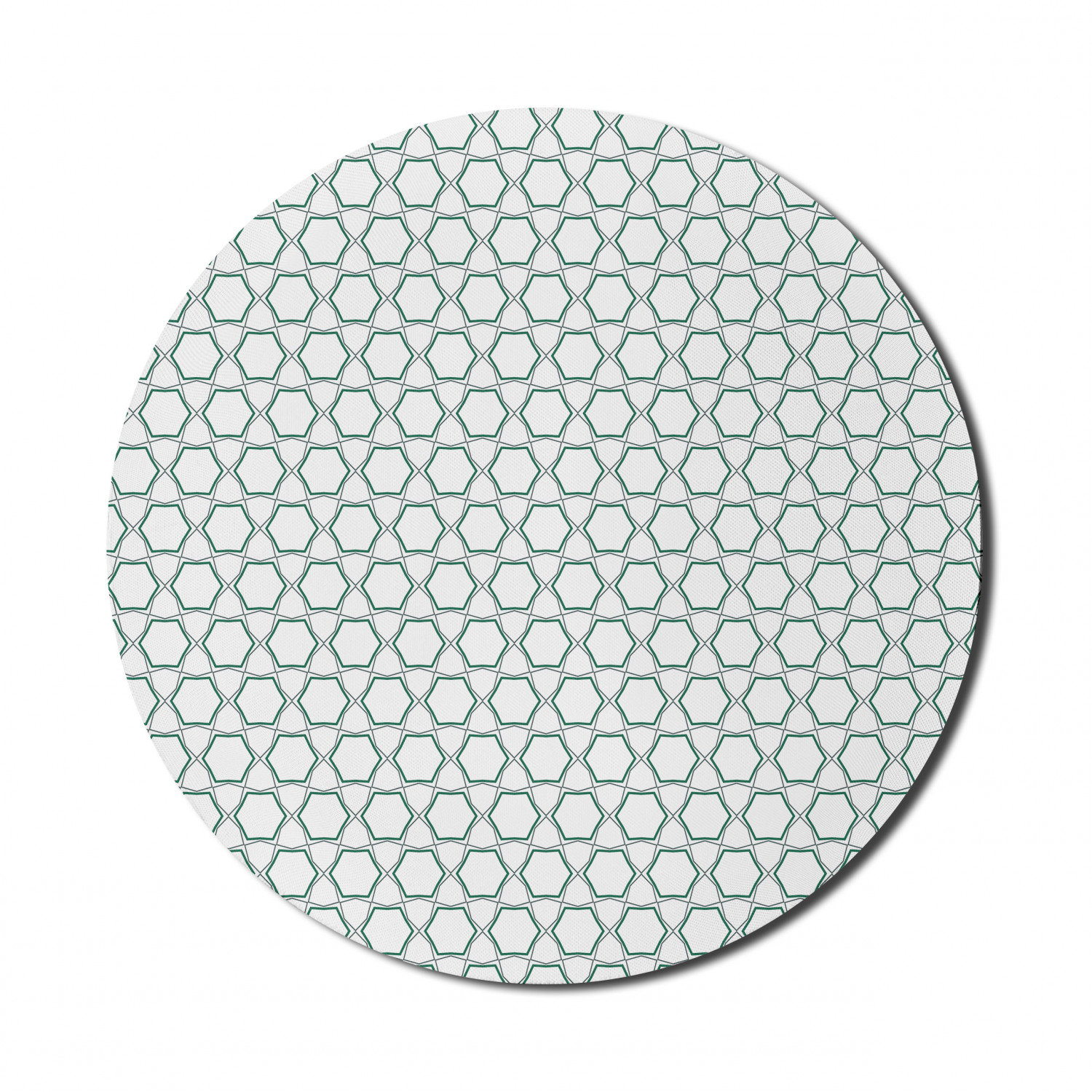 Ambesonne Geometry Theme Round Non-Slip Rubber Modern Gaming Mousepad, 8" - Picture 44 of 77