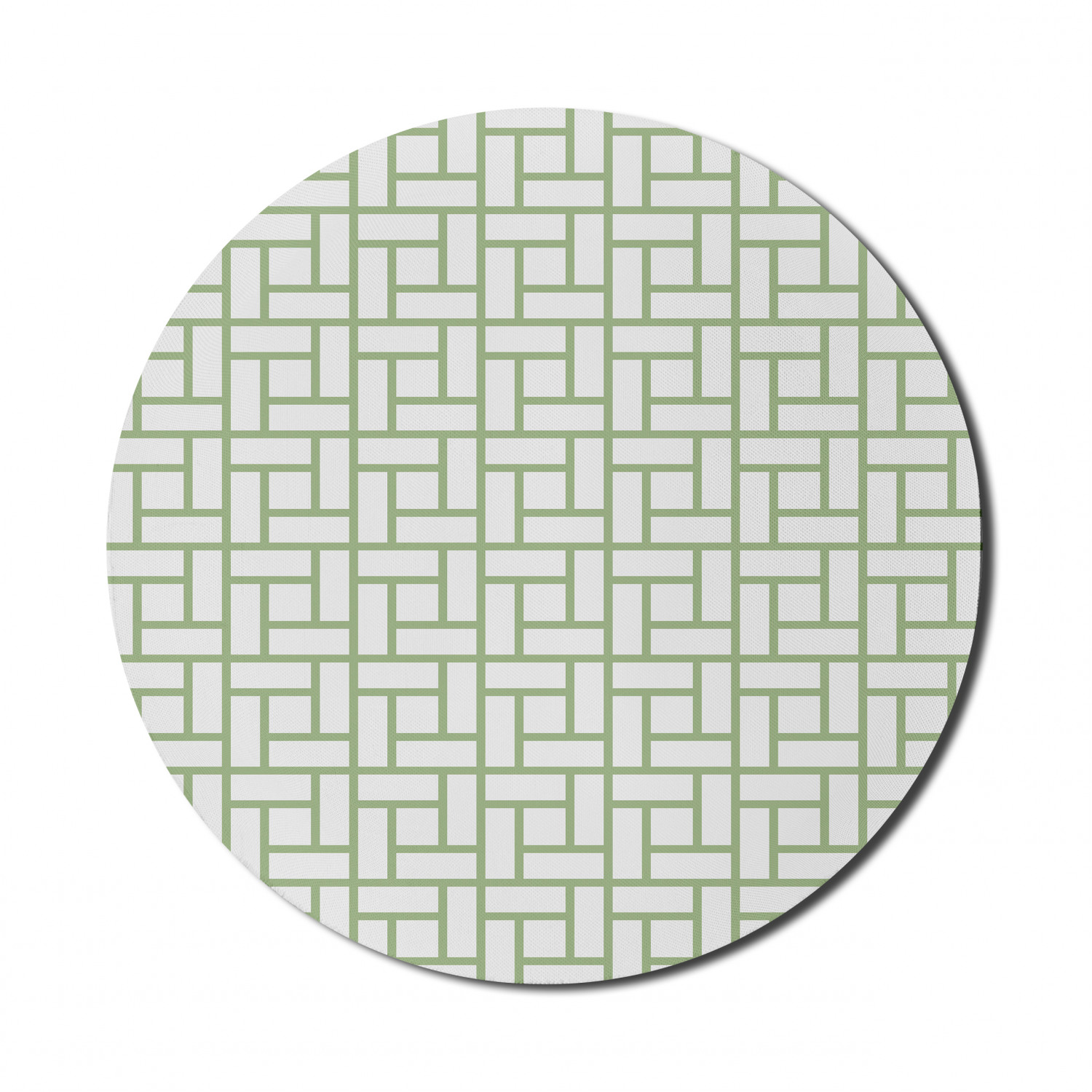 Ambesonne Green Print Round Non-Slip Rubber Modern Gaming Mousepad, 8" - Picture 60 of 123