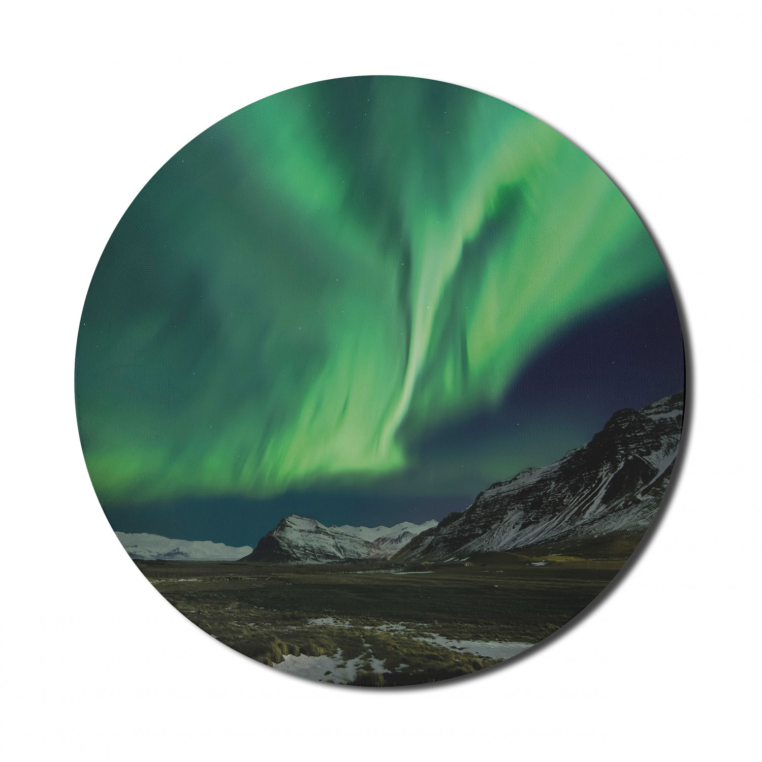 Ambesonne Green Print Round Non-Slip Rubber Modern Gaming Mousepad, 8" - Picture 76 of 123