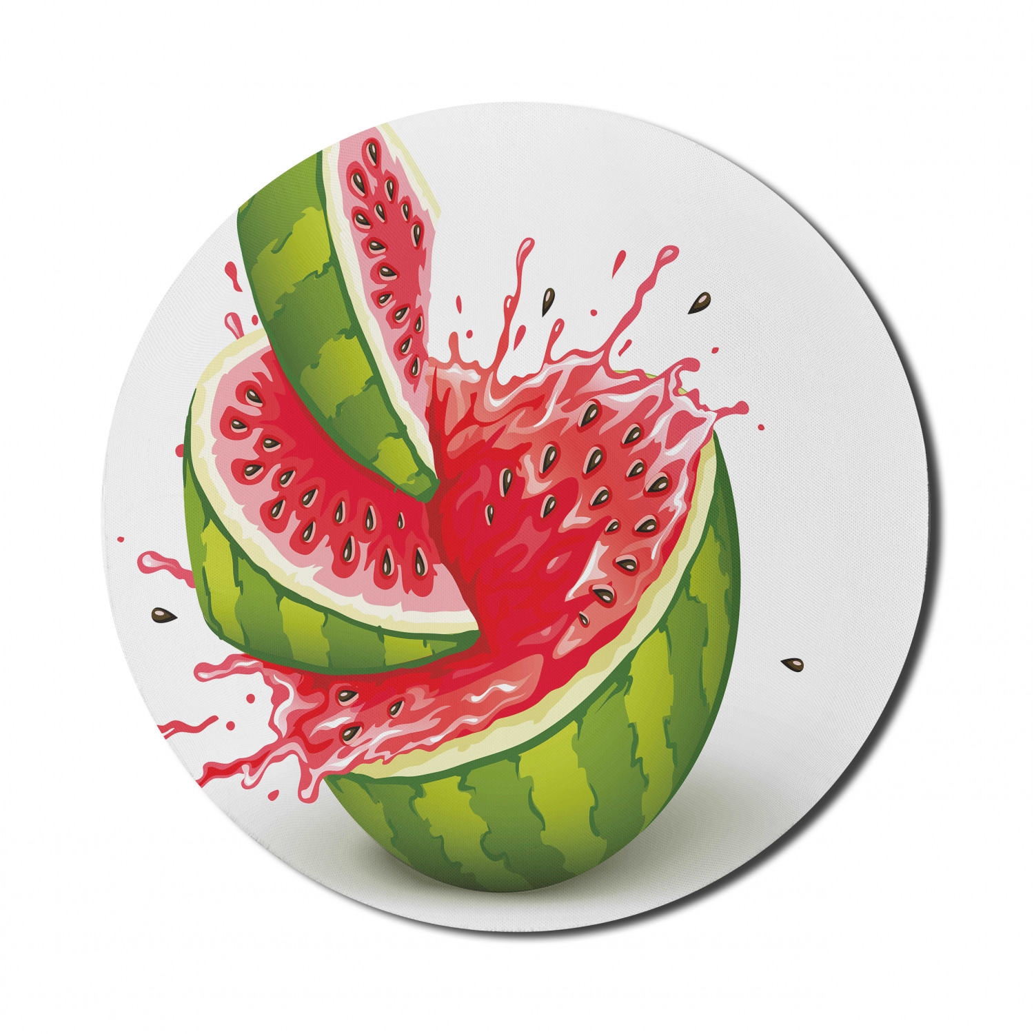 Ambesonne Modern Art Round Non-Slip Rubber Modern Gaming Mousepad, 8" - Afbeelding 112 van 123