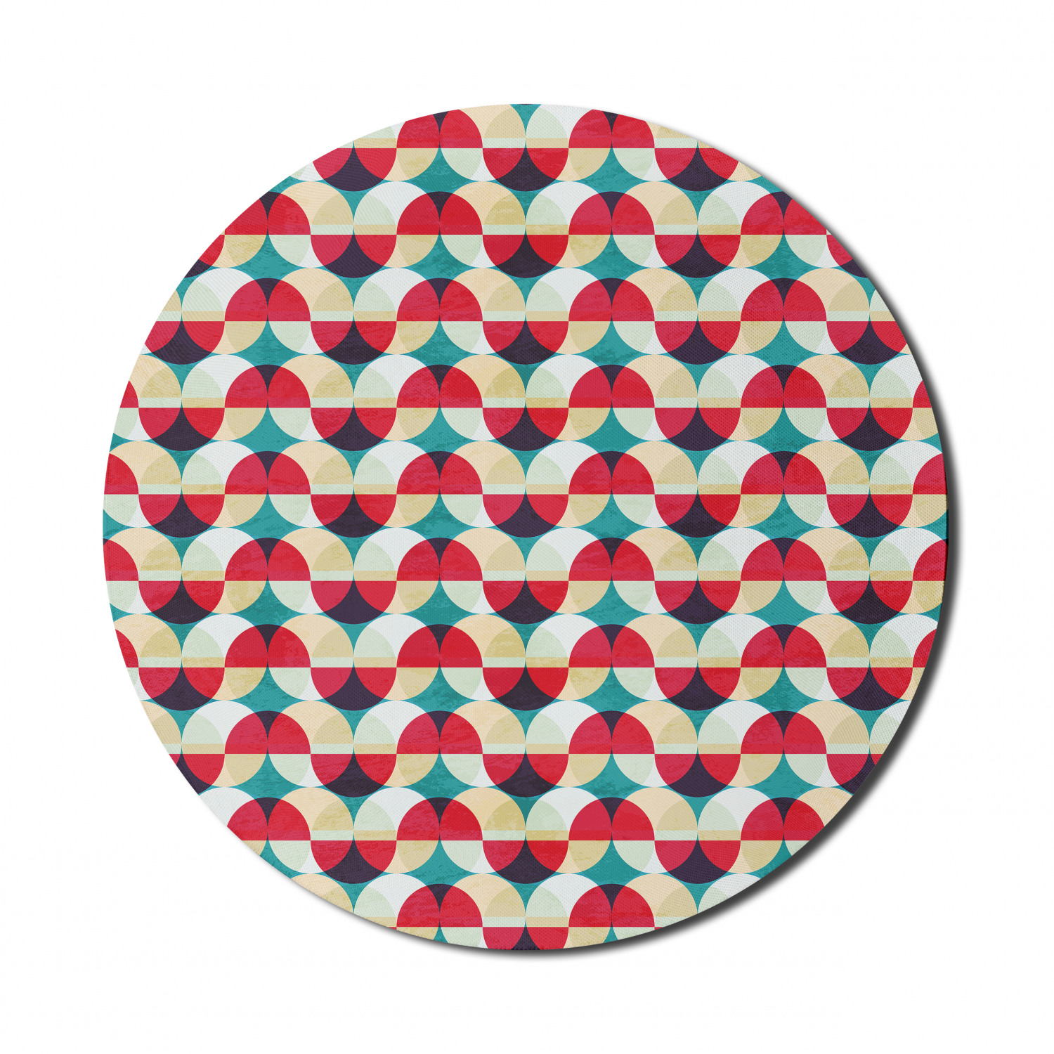 Ambesonne Modern Art Round Non-Slip Rubber Modern Gaming Mousepad, 8" - Afbeelding 96 van 123