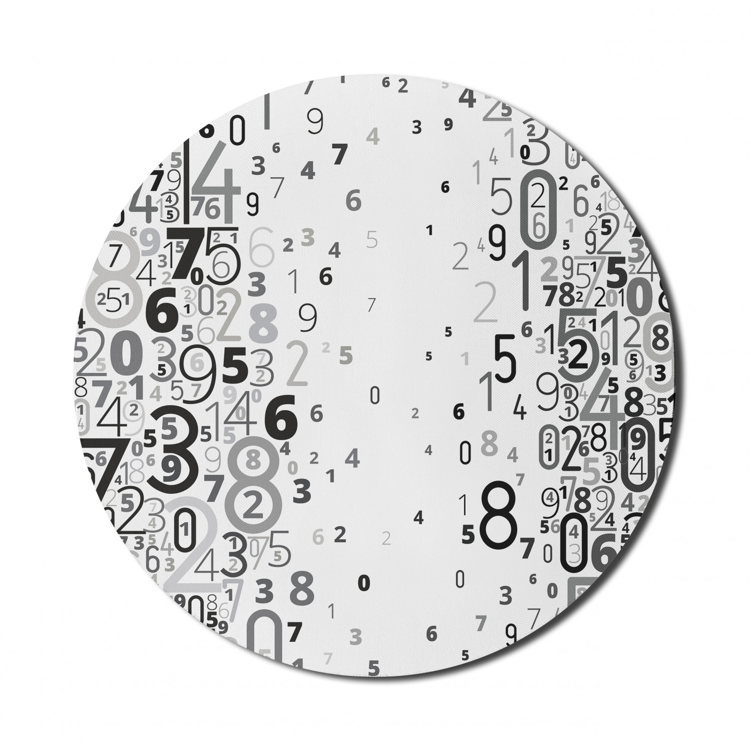 Ambesonne Modern Art Round Non-Slip Rubber Modern Gaming Mousepad, 8" - Afbeelding 78 van 123