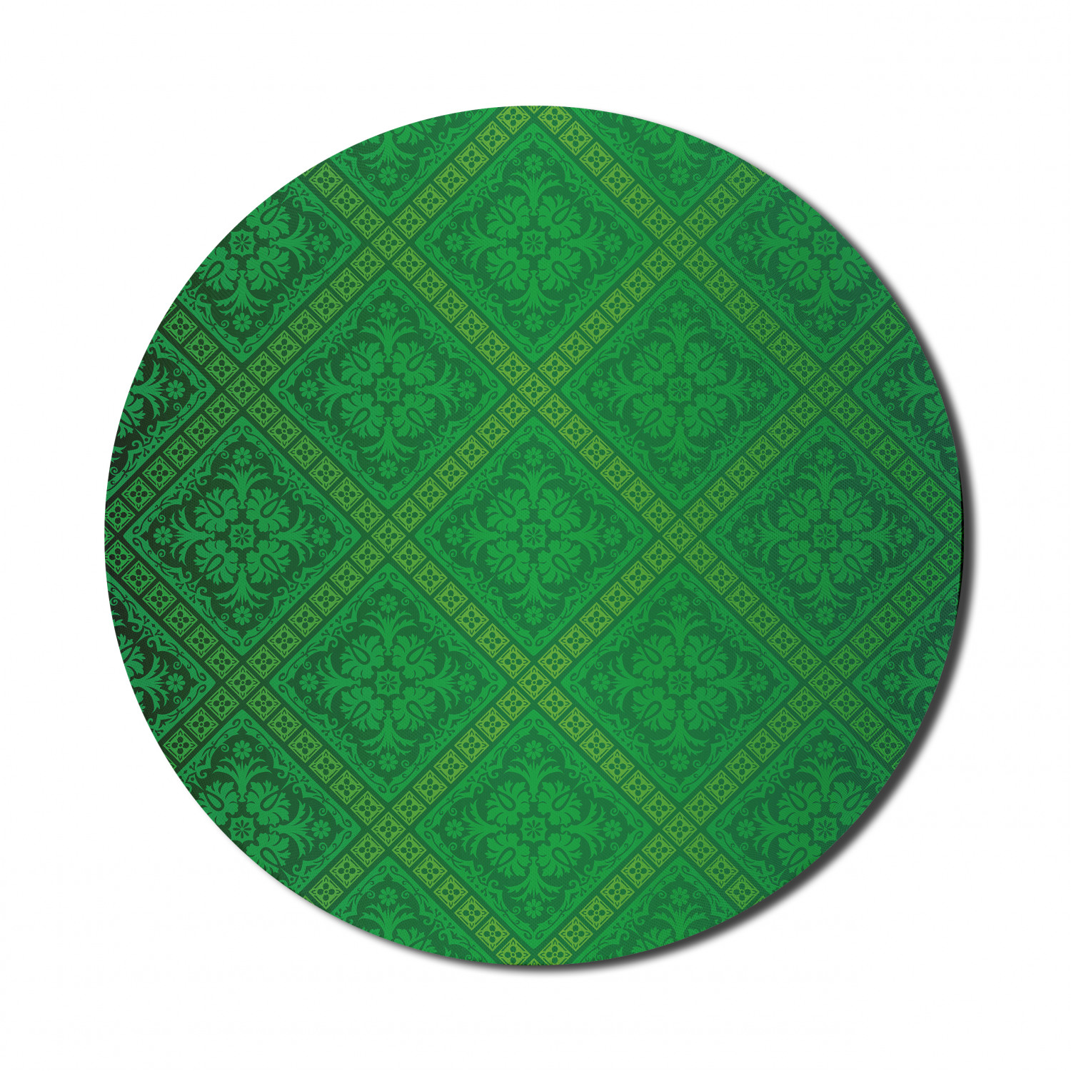Ambesonne Green Print Round Non-Slip Rubber Modern Gaming Mousepad, 8" - Picture 106 of 123