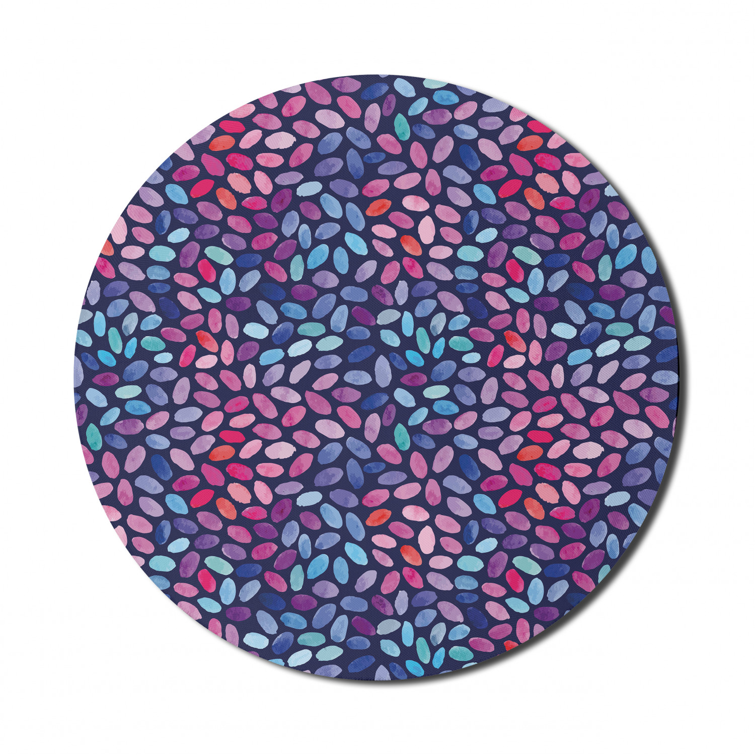 Ambesonne Modern Art Round Non-Slip Rubber Modern Gaming Mousepad, 8" - Afbeelding 110 van 123